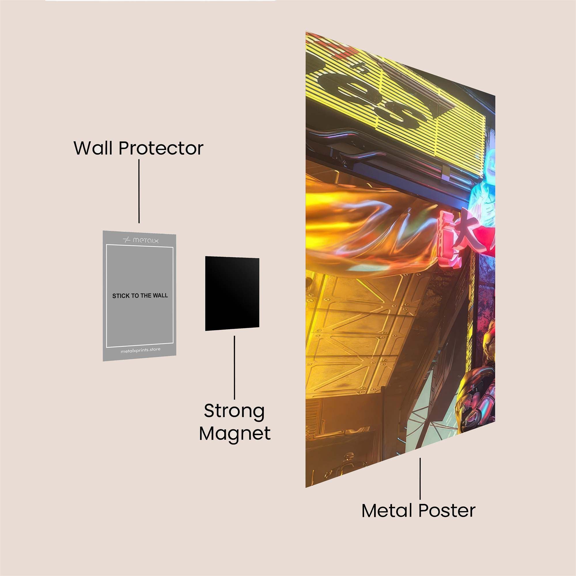 Neon Dream Safe Wall Magnetic / M