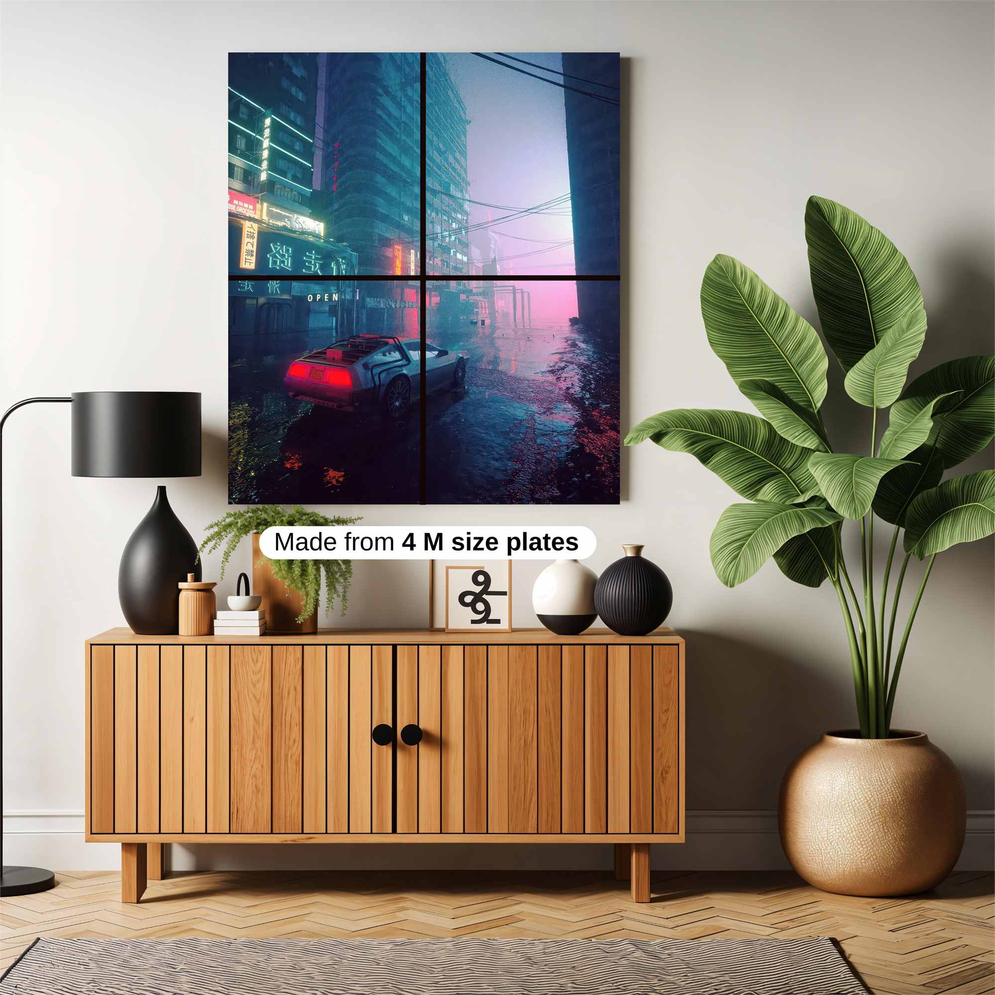Neon Dreamscape Safe Wall Magnetic / M