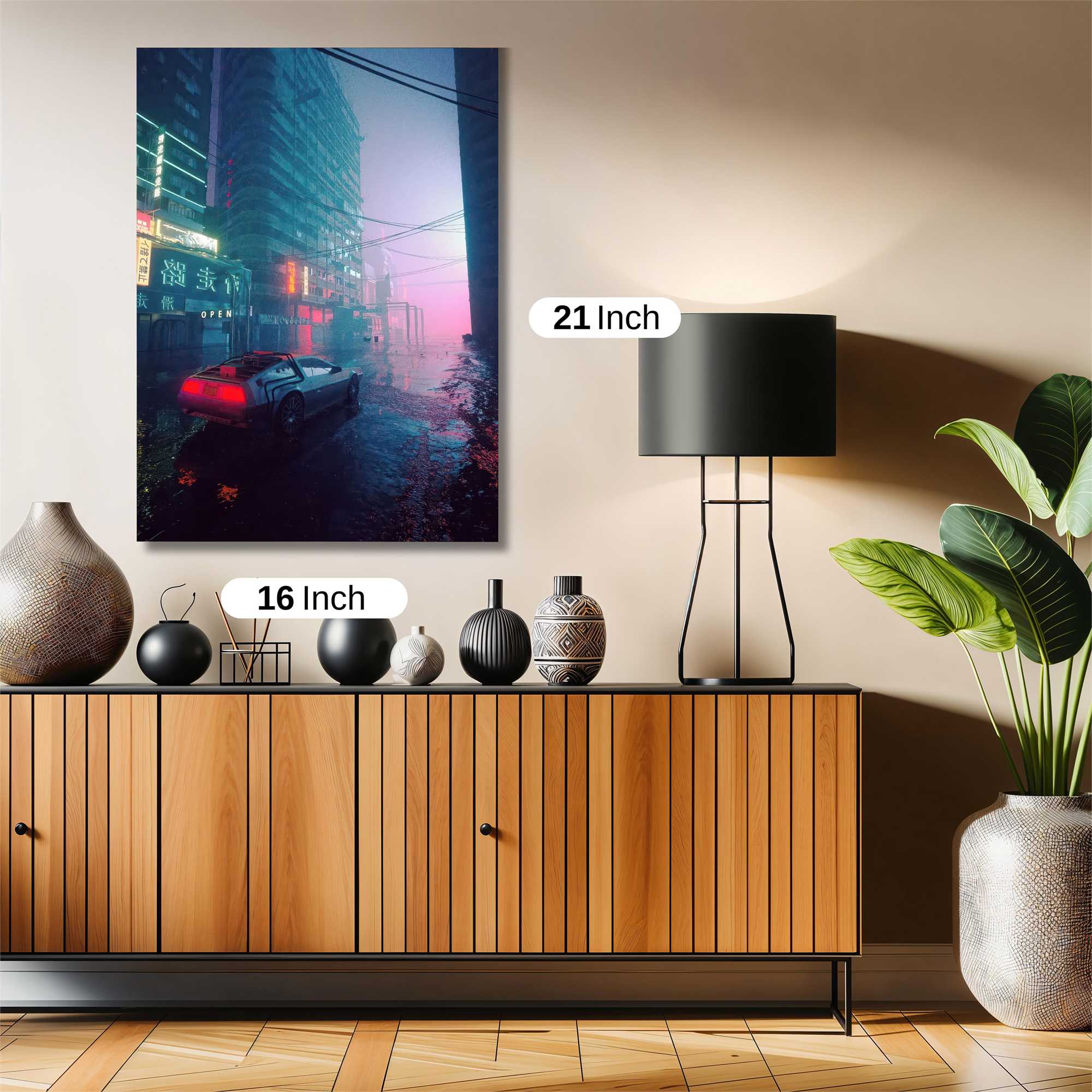 Neon Dreamscape Safe Wall Magnetic / M