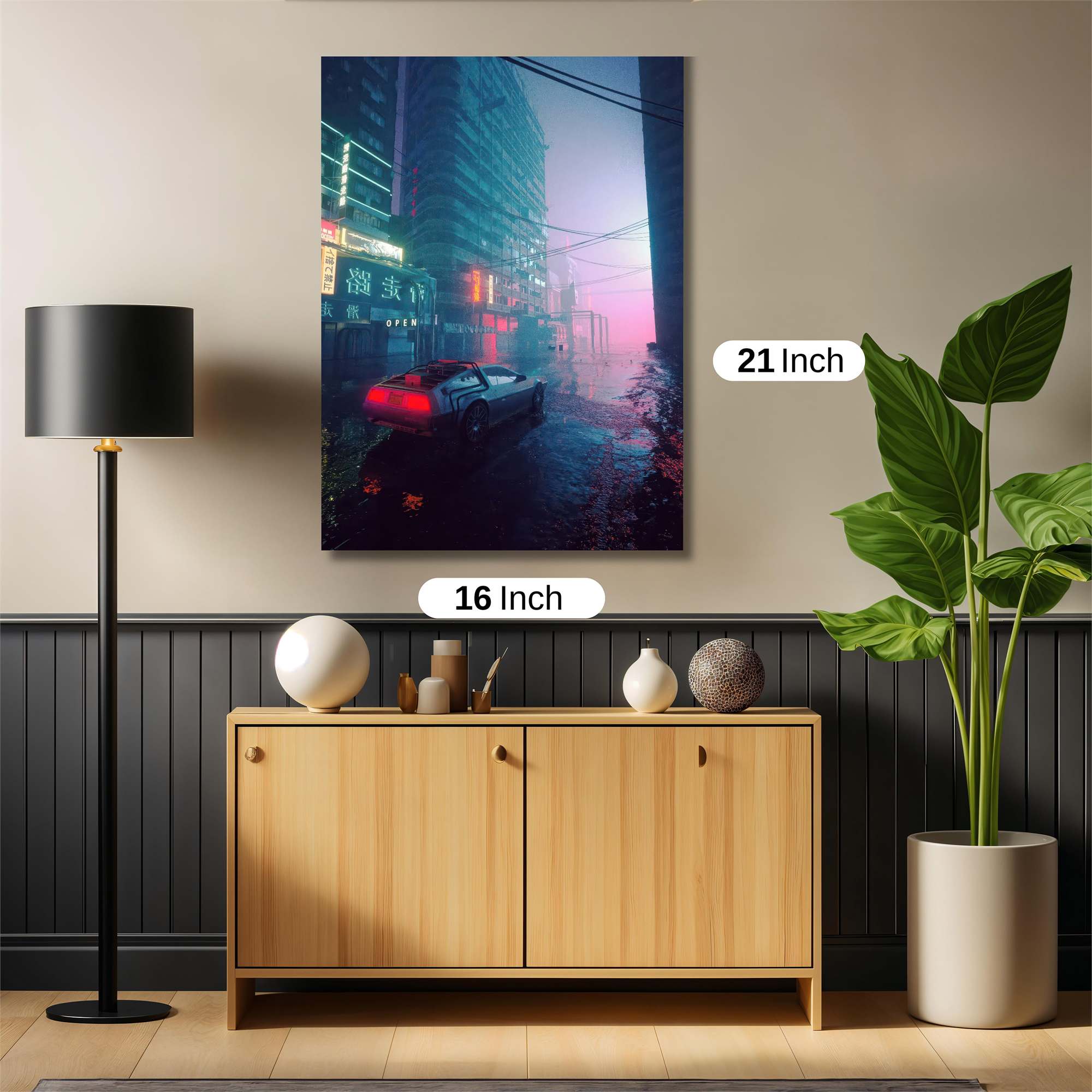 Neon Dreamscape Safe Wall Magnetic / M