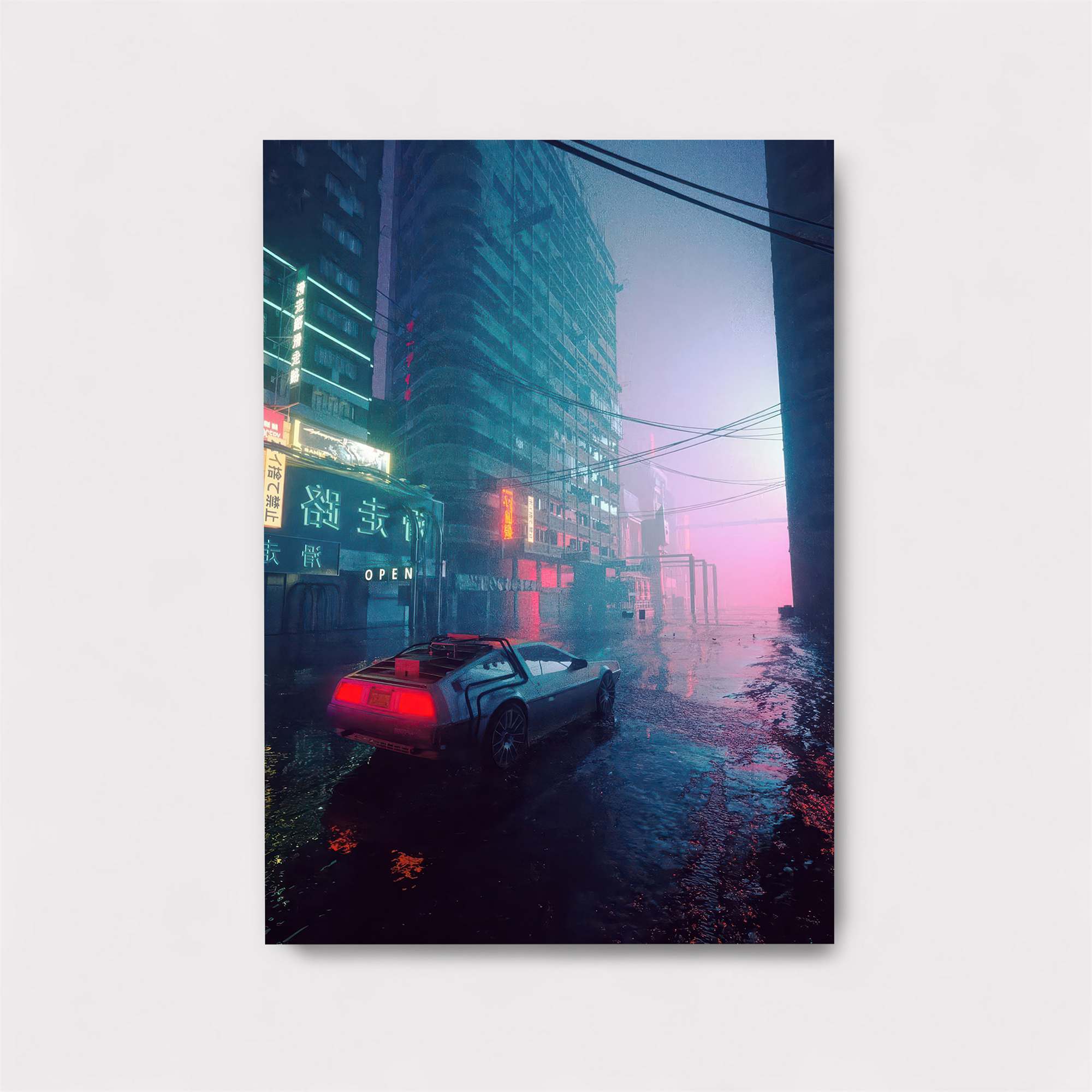 Neon Dreamscape Safe Wall Magnetic / M