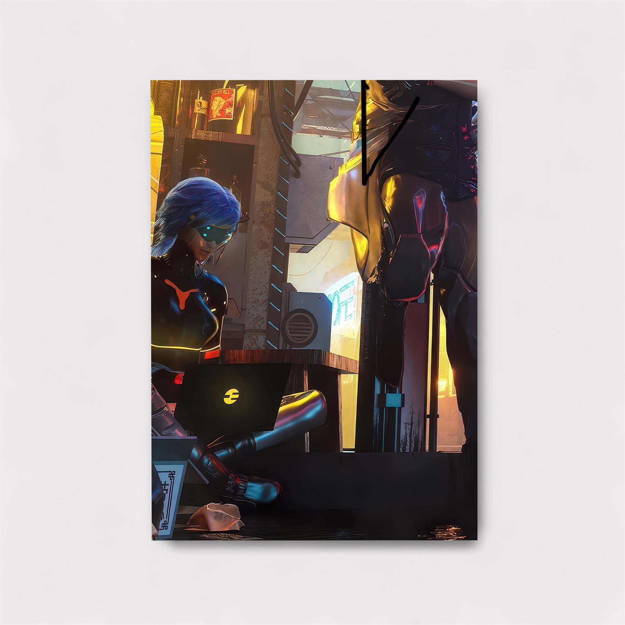 Neon Hacker Safe Wall Magnetic / M