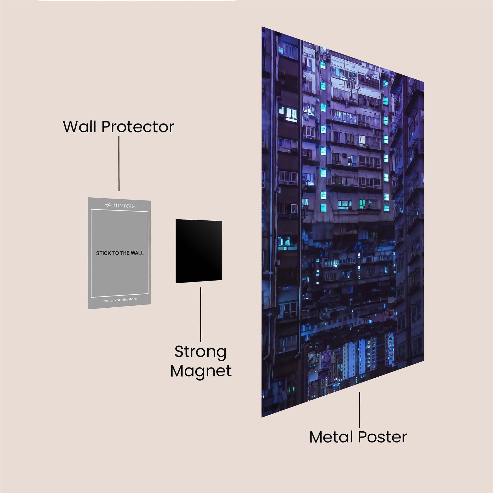 Kowloon Mystery Safe Wall Magnetic / M