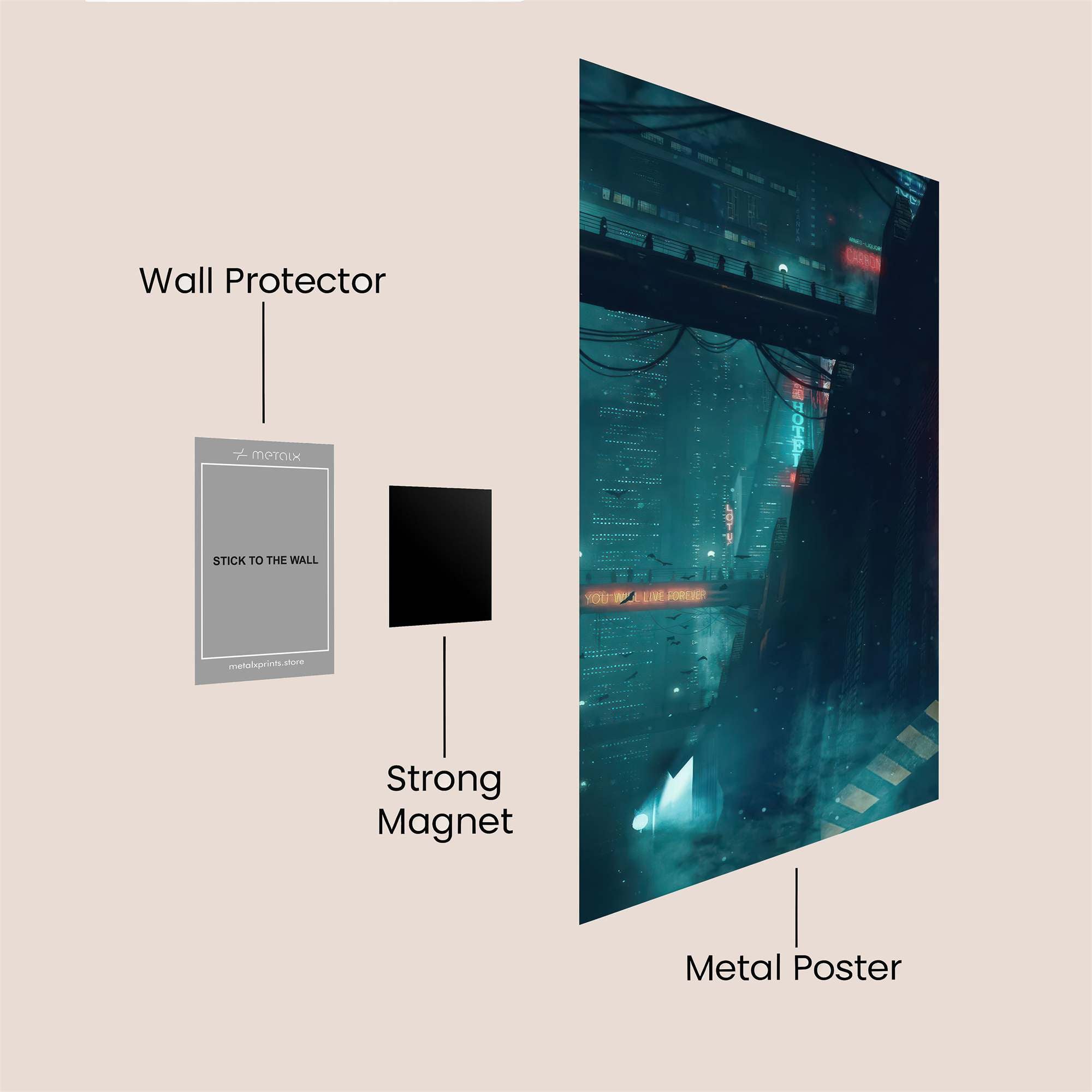 Cyberpunk Gloom Safe Wall Magnetic / M