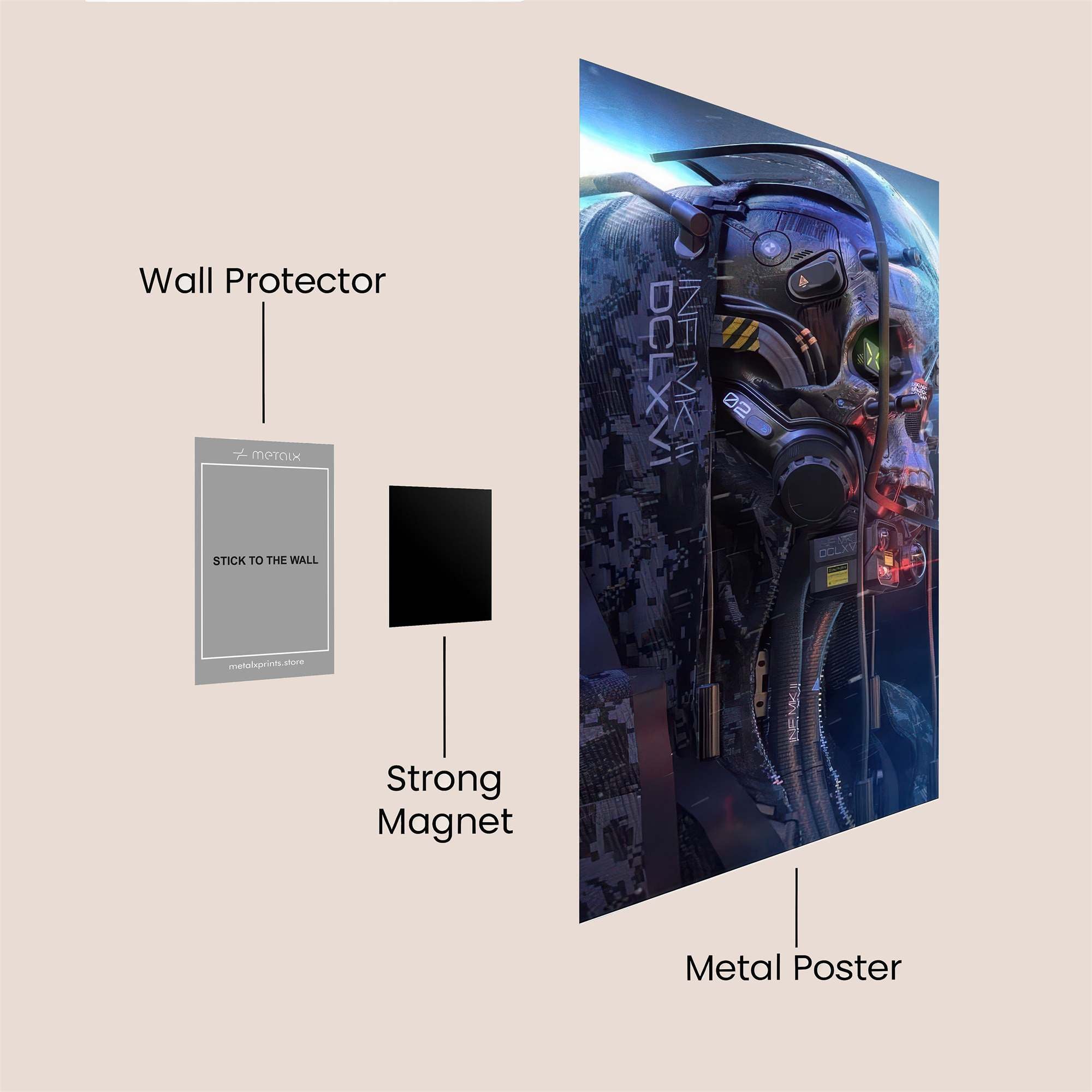 Cosmic Solitude Safe Wall Magnetic / M