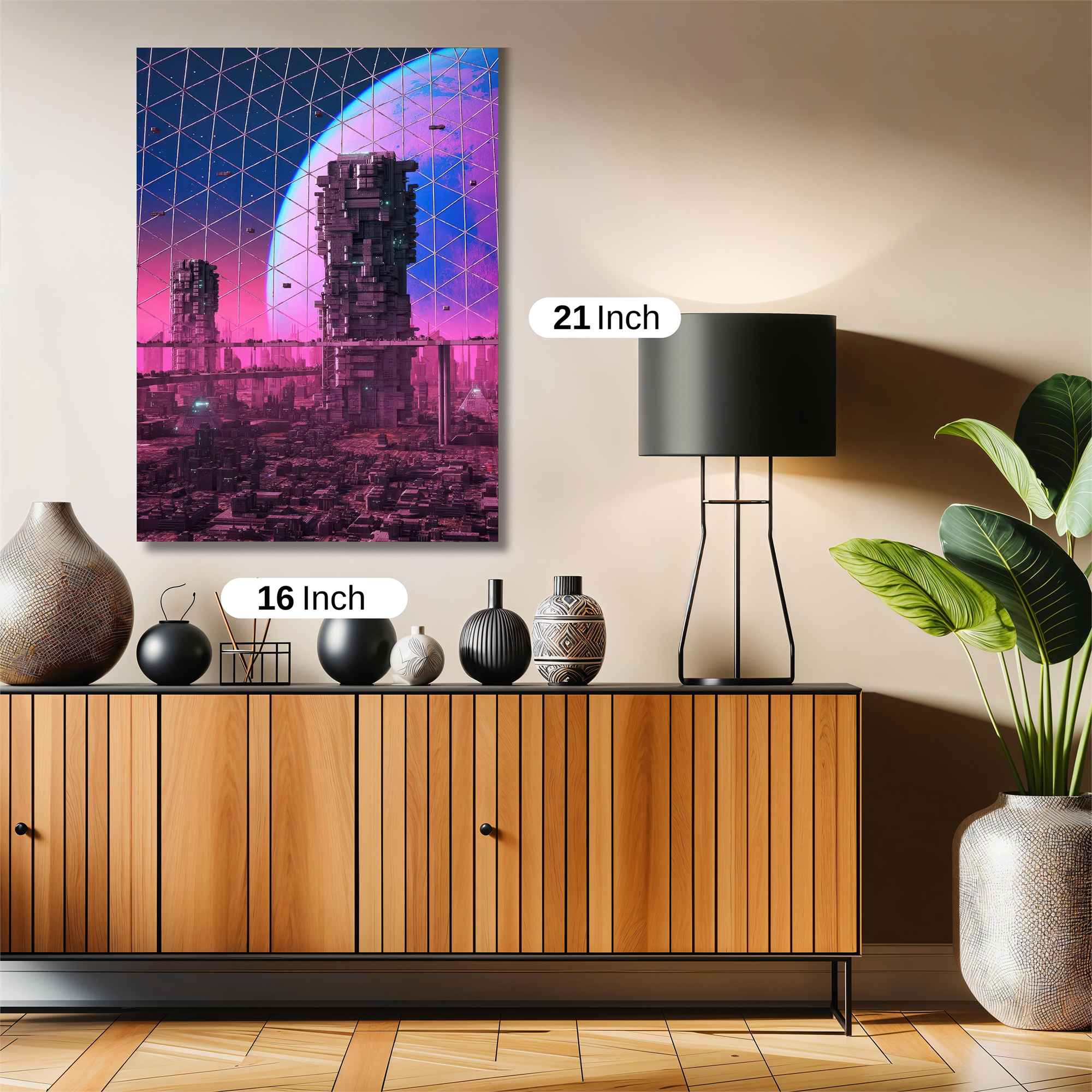 Neon Dystopia Safe Wall Magnetic / M