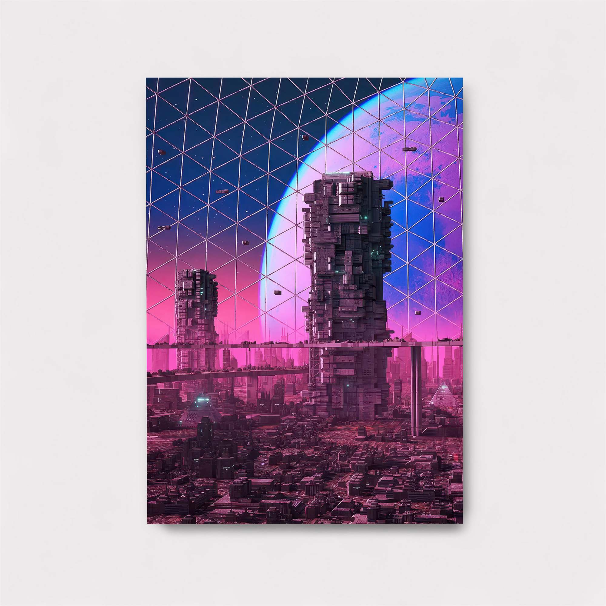 Neon Dystopia Safe Wall Magnetic / M