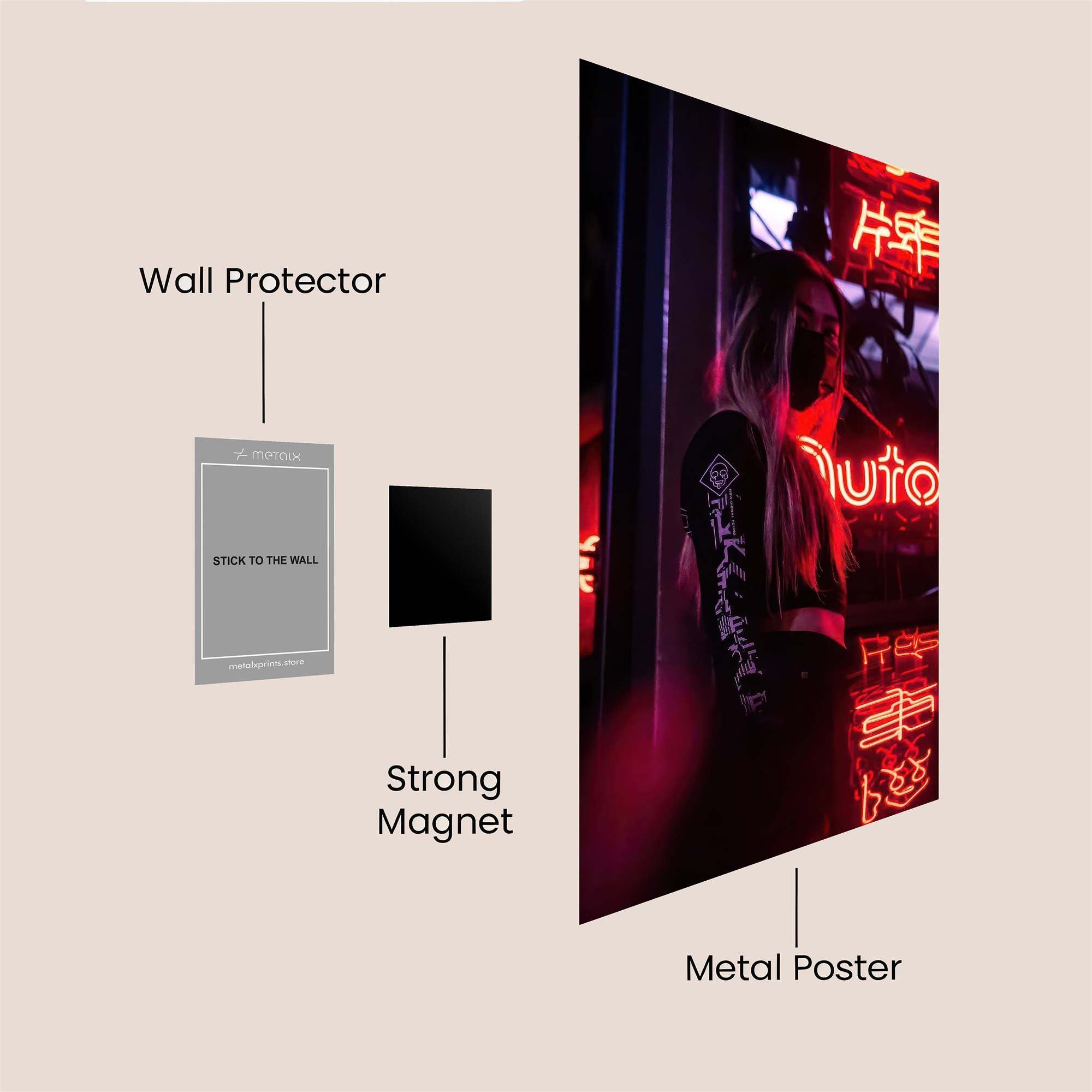 Neon Dream Safe Wall Magnetic / M