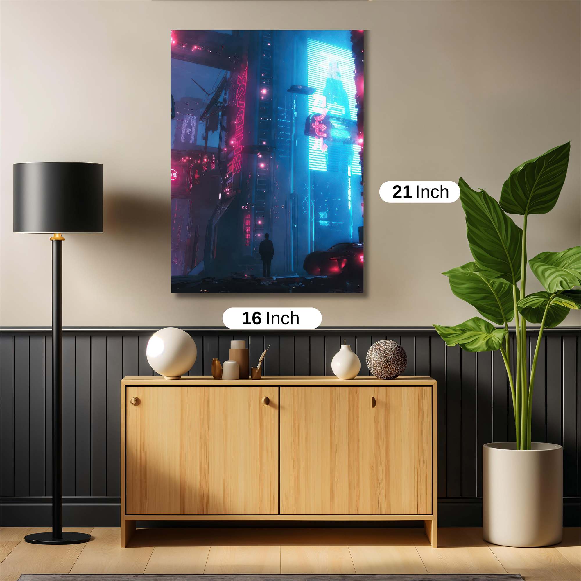 Neon Solitude Safe Wall Magnetic / M