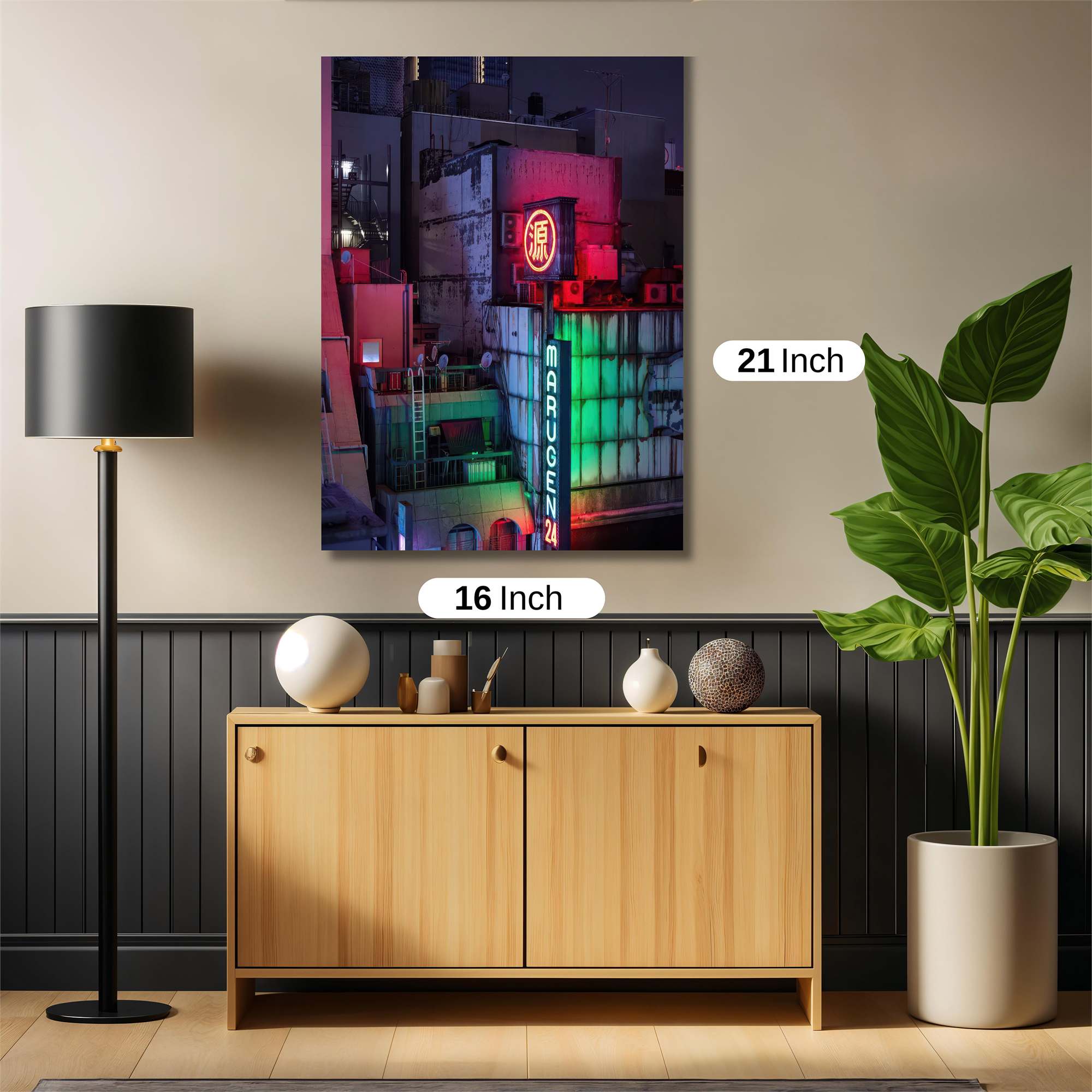 Neon Serenity Safe Wall Magnetic / M