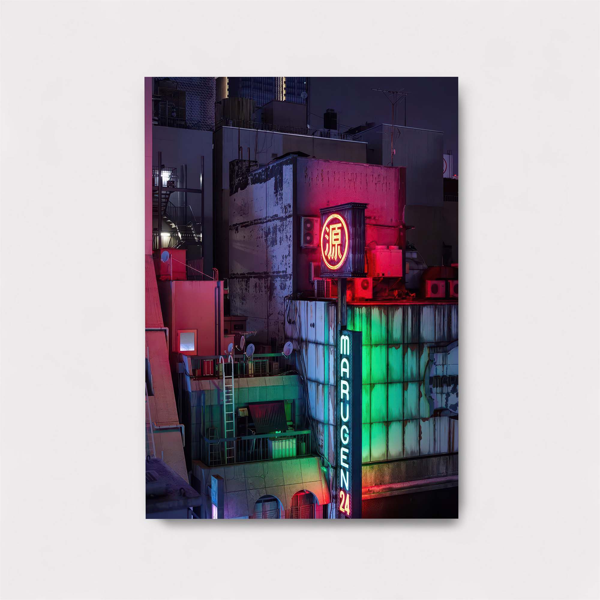 Neon Serenity Safe Wall Magnetic / M