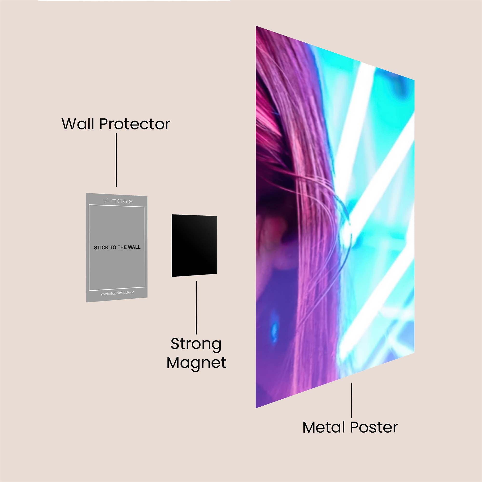 Neon Reverie Safe Wall Magnetic / M