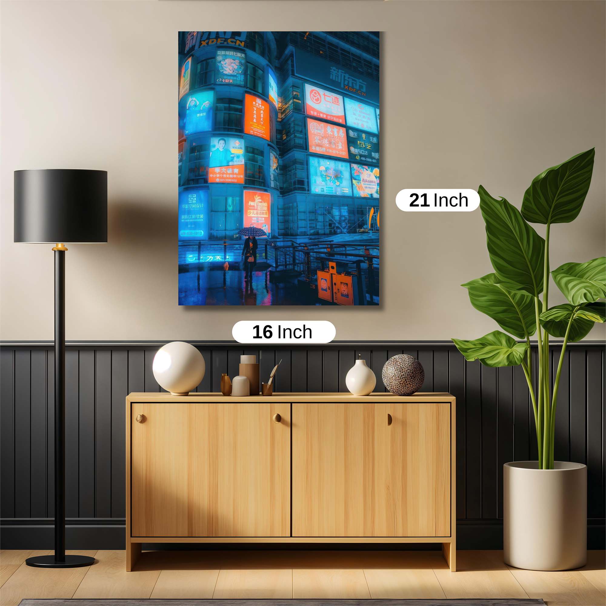 Neon Solitude Safe Wall Magnetic / M