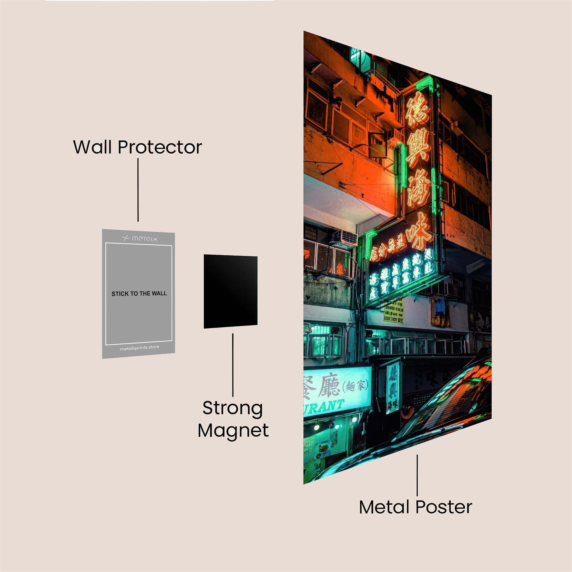 Neon Glow Safe Wall Magnetic / M