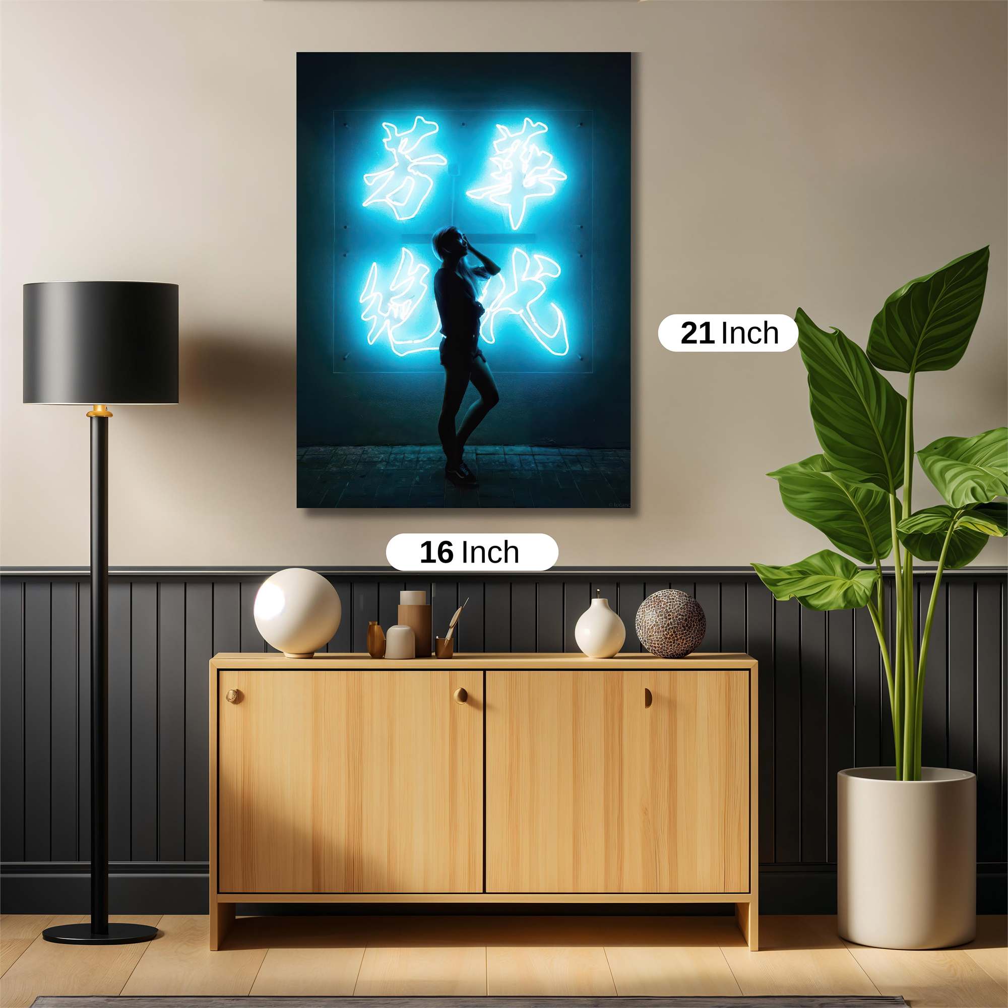 Neon Serenity Safe Wall Magnetic / M