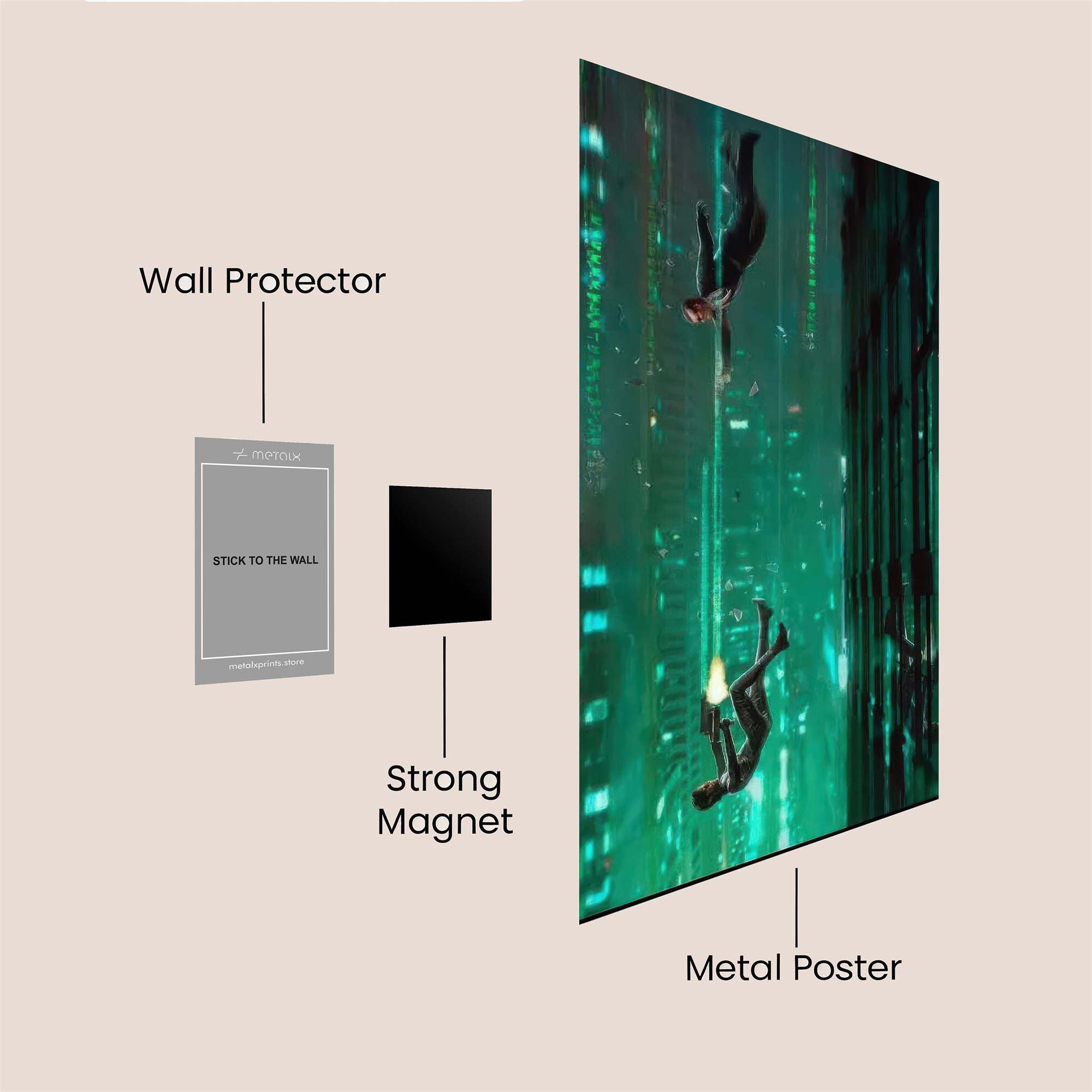 Neo Falling Safe Wall Magnetic / M