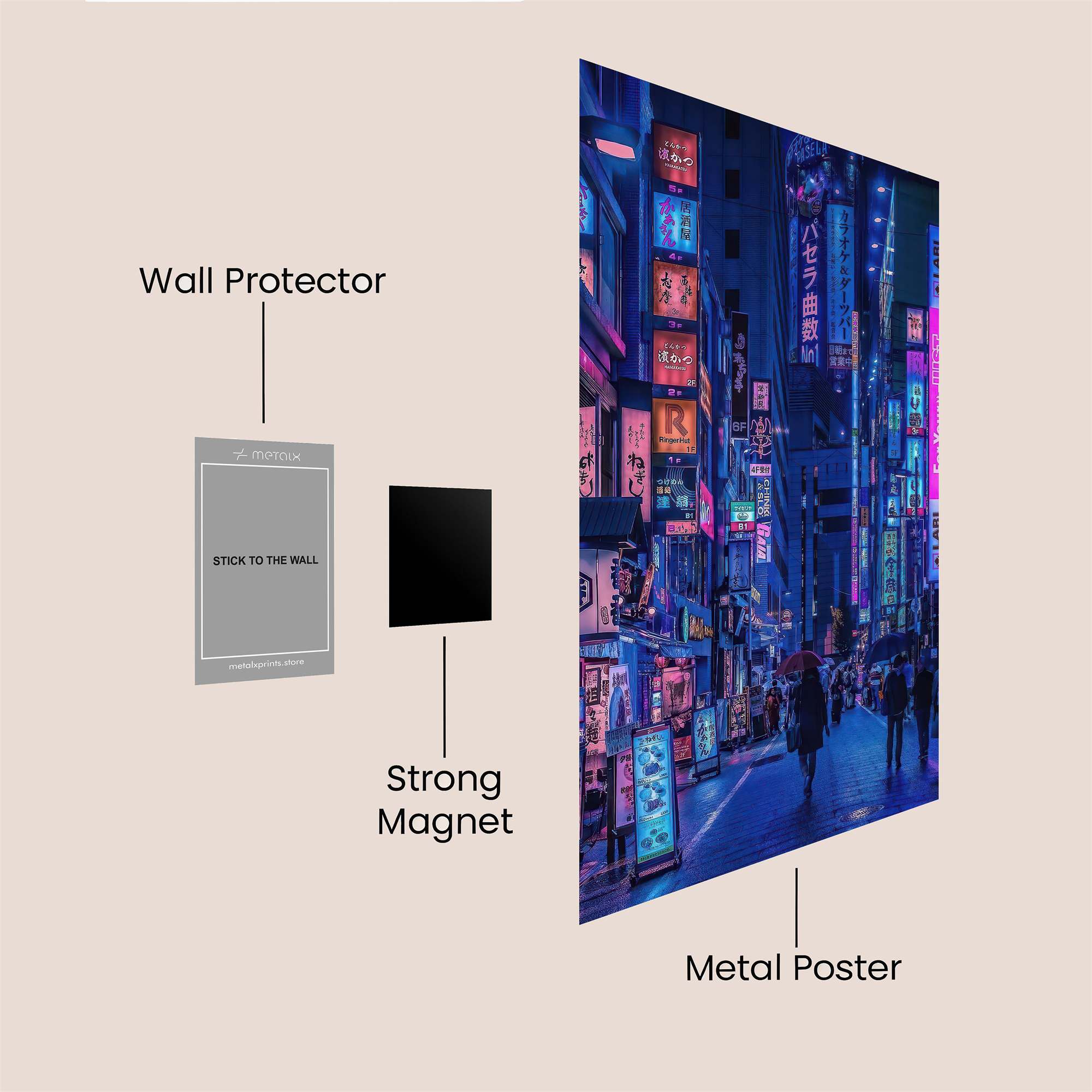 Tokyo Dreamscape Safe Wall Magnetic / M