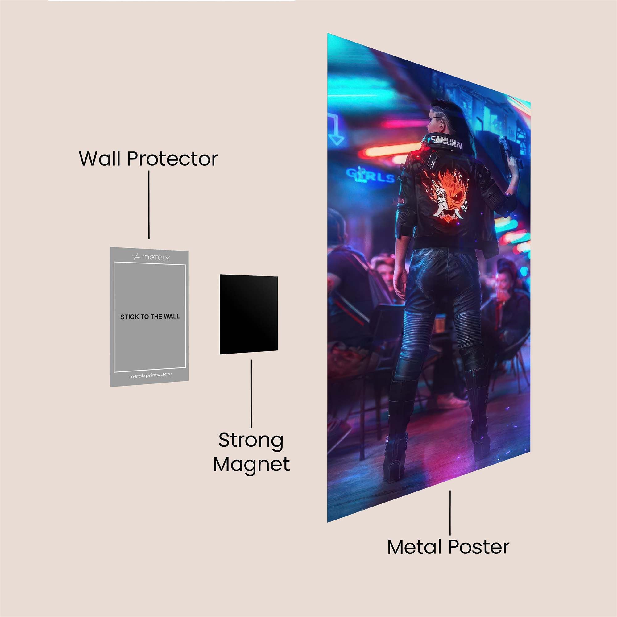 Neon Reverie Safe Wall Magnetic / M