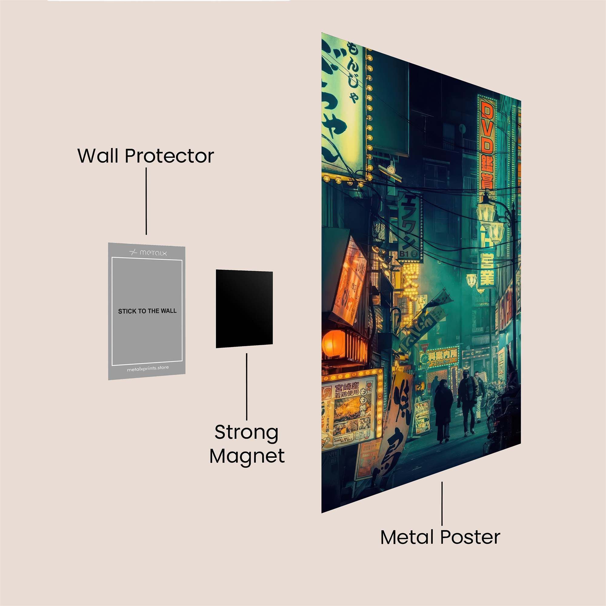 Neon Mystery Safe Wall Magnetic / M