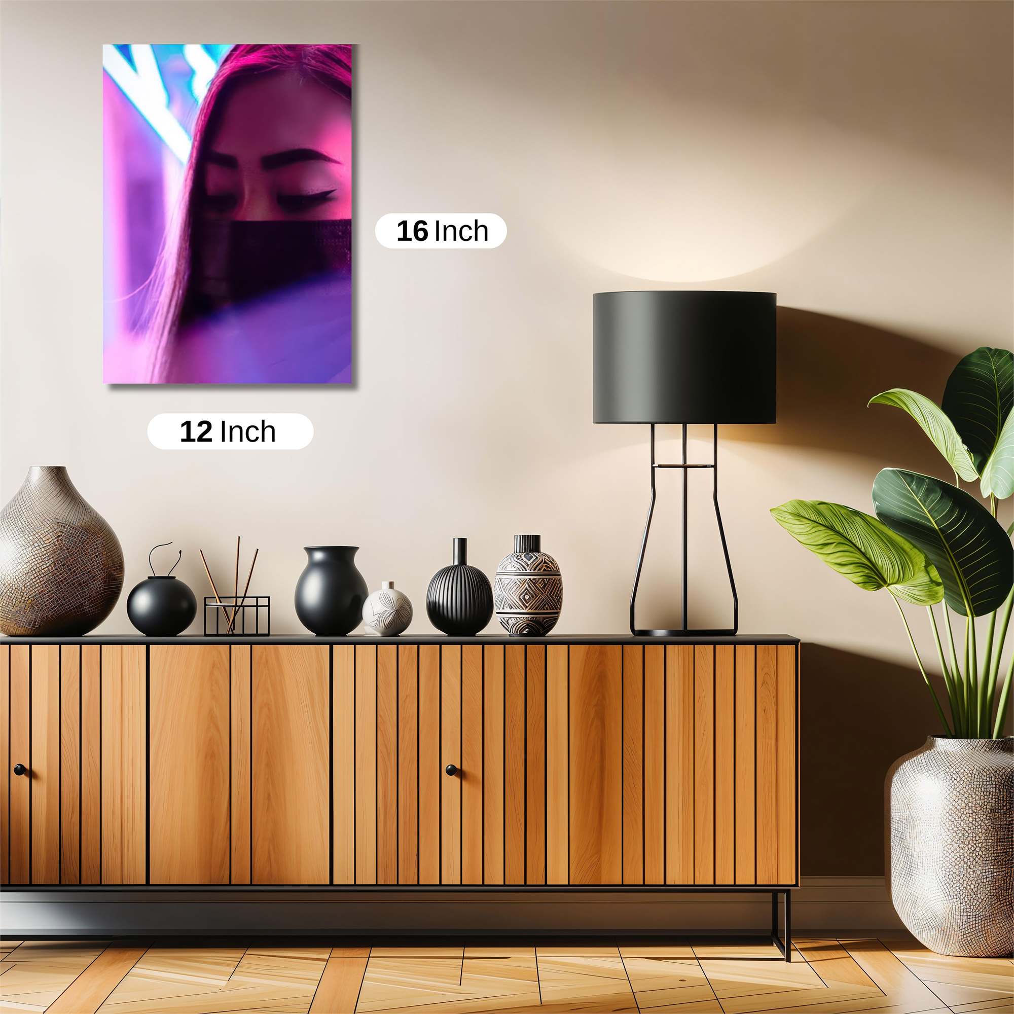 Neon Serenity Safe Wall Magnetic / M