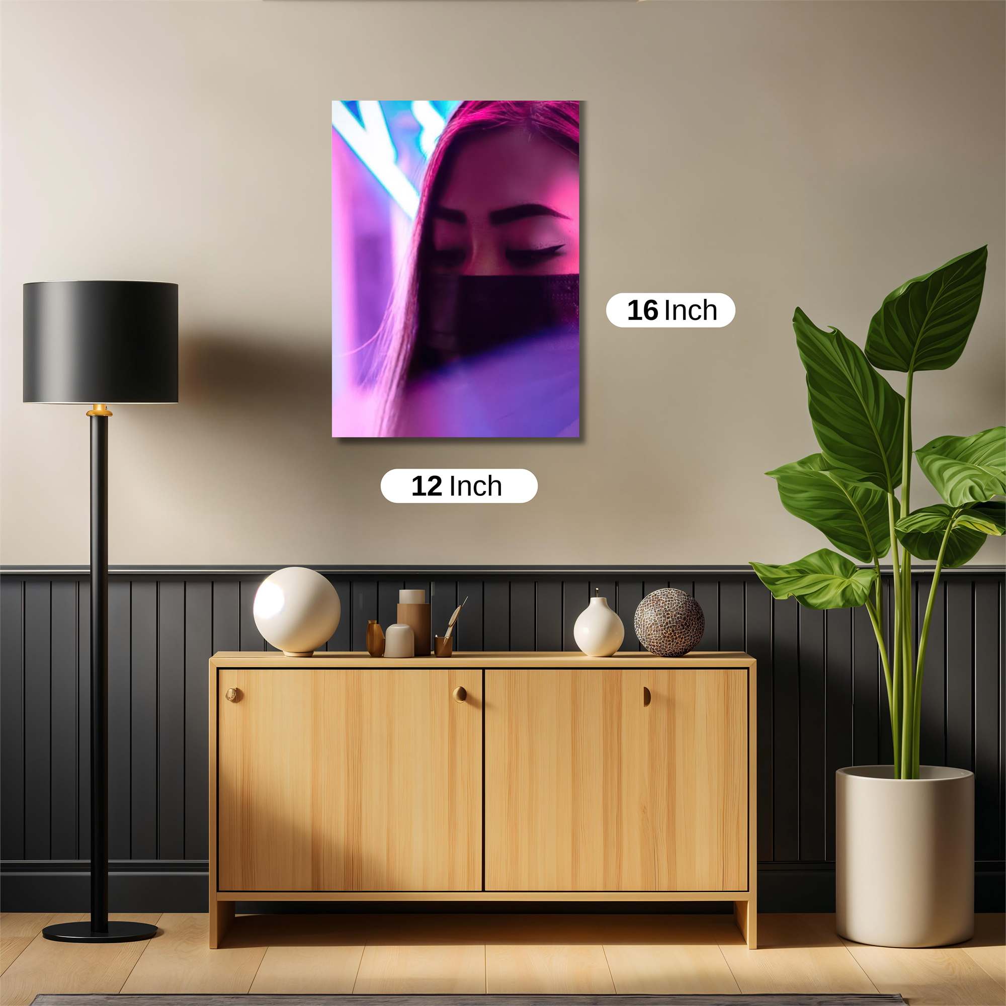 Neon Serenity Safe Wall Magnetic / M