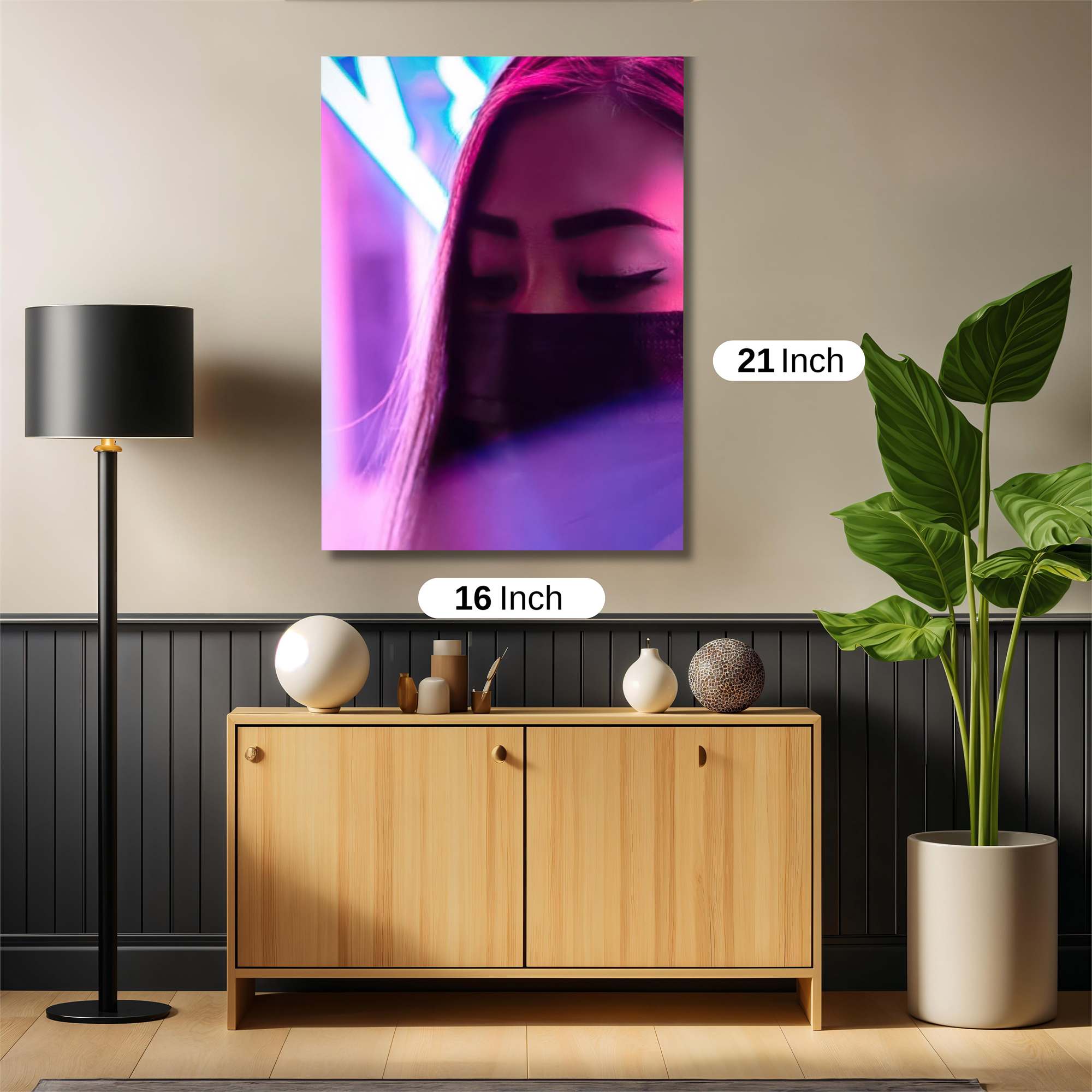 Neon Serenity Safe Wall Magnetic / M