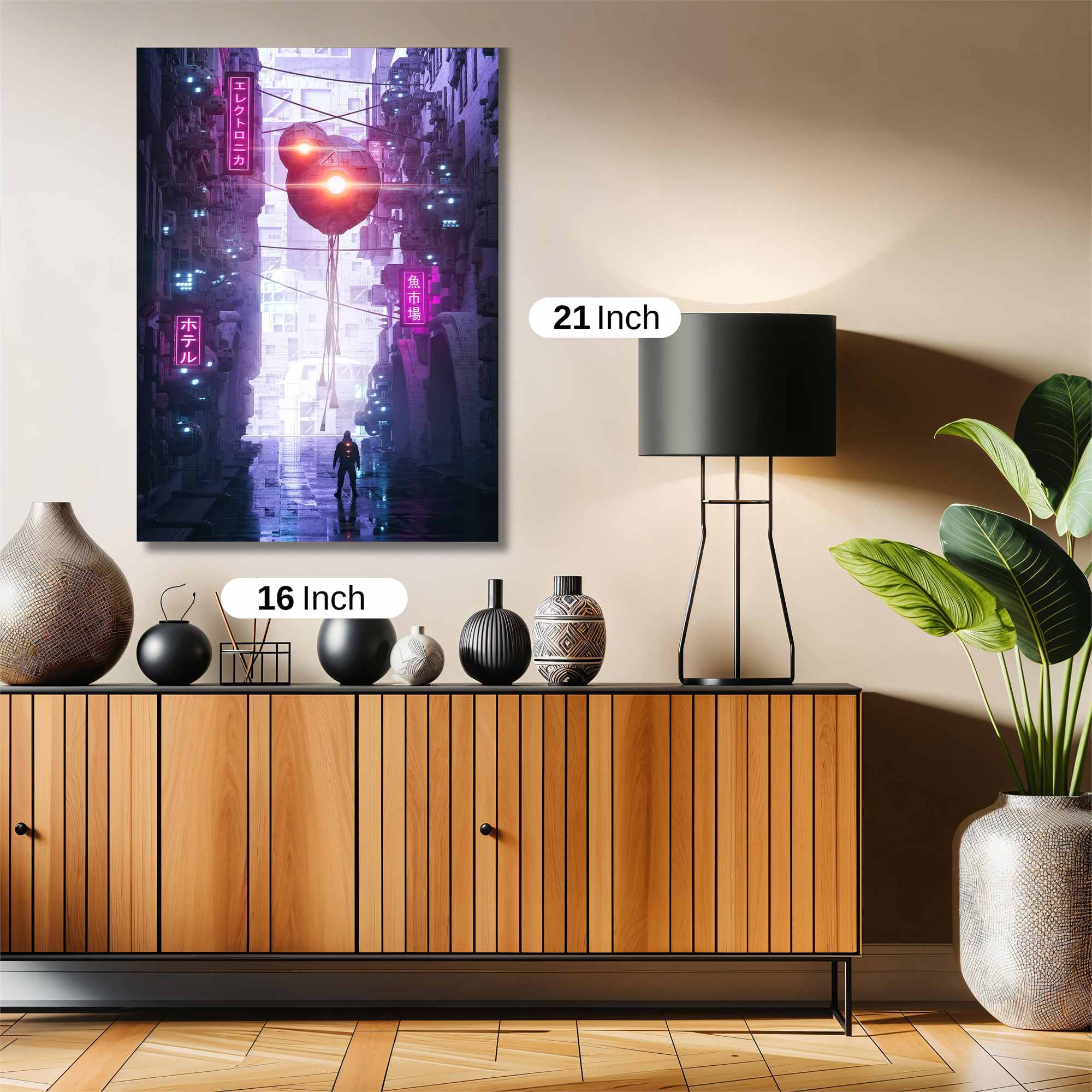 Neon Solitude Safe Wall Magnetic / M