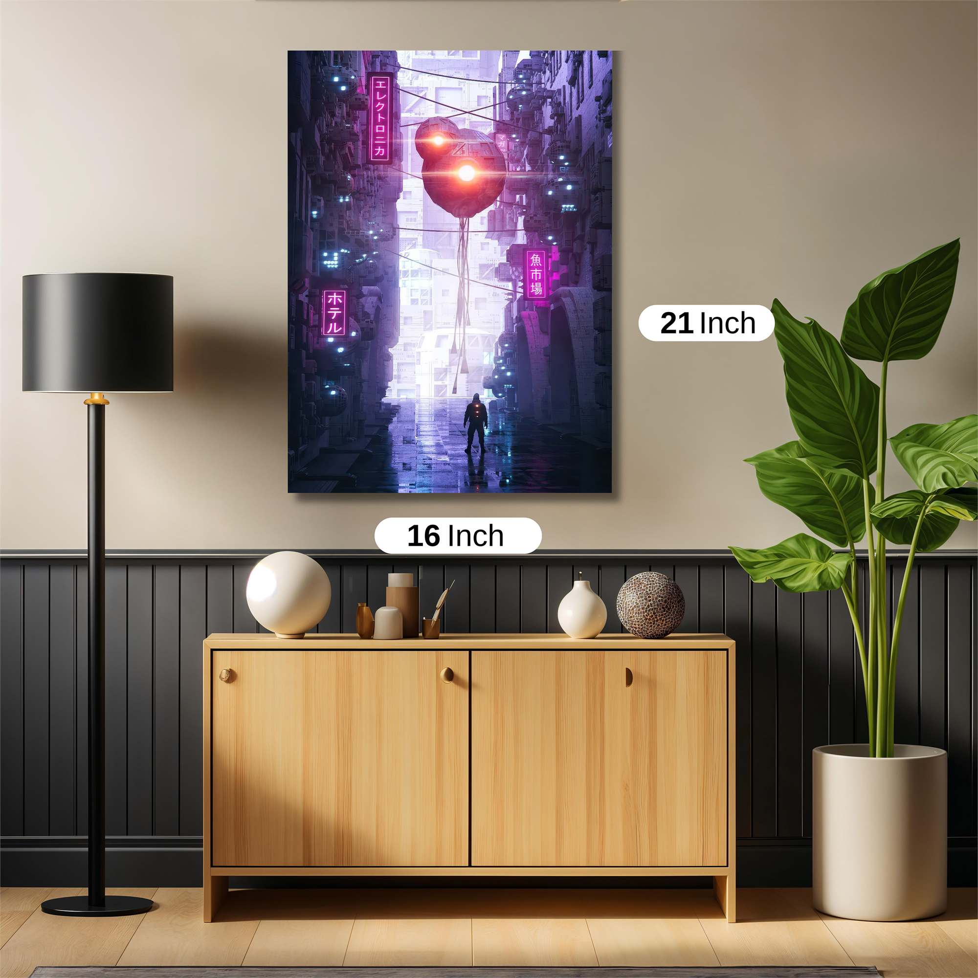 Neon Solitude Safe Wall Magnetic / M