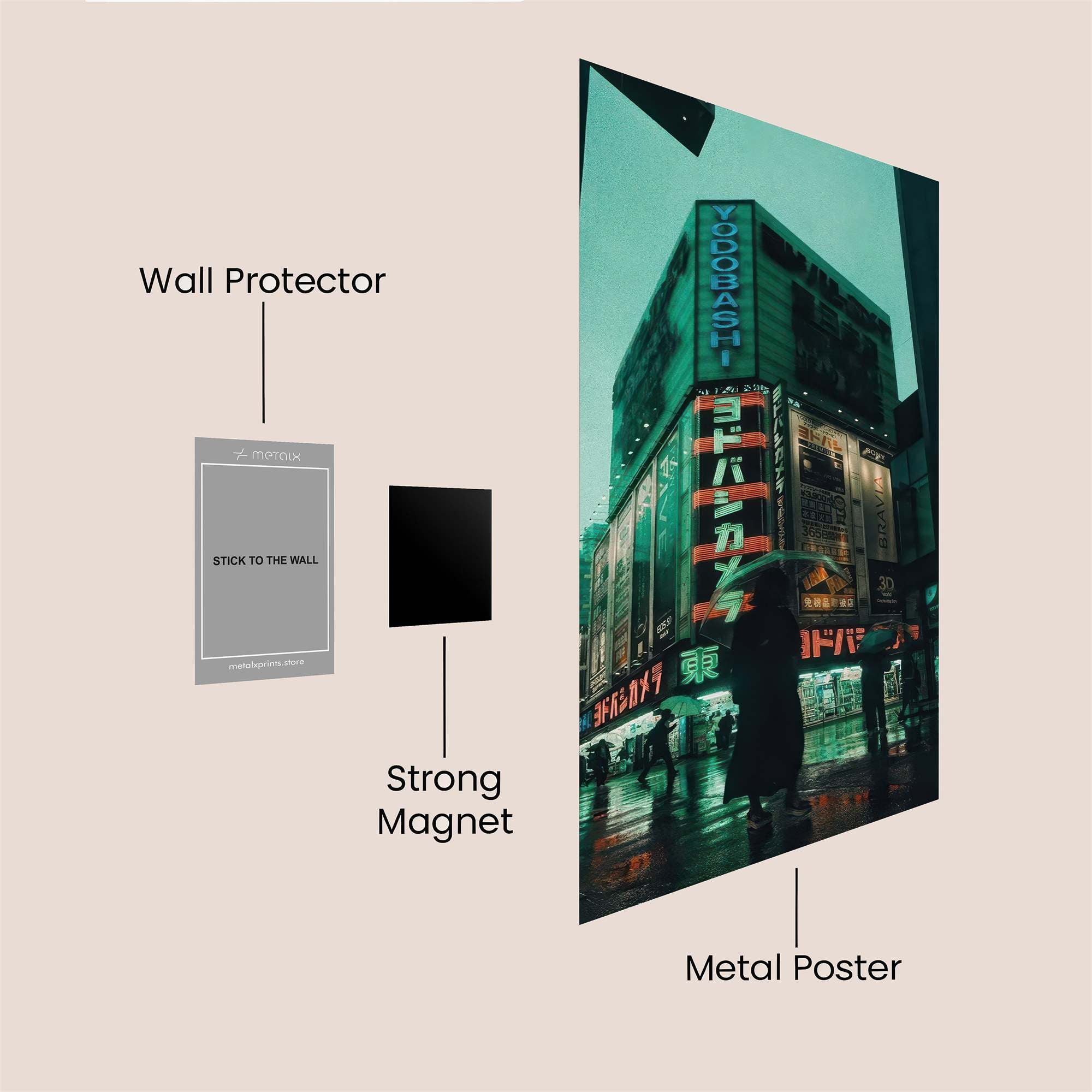 Neon Serenity Safe Wall Magnetic / M