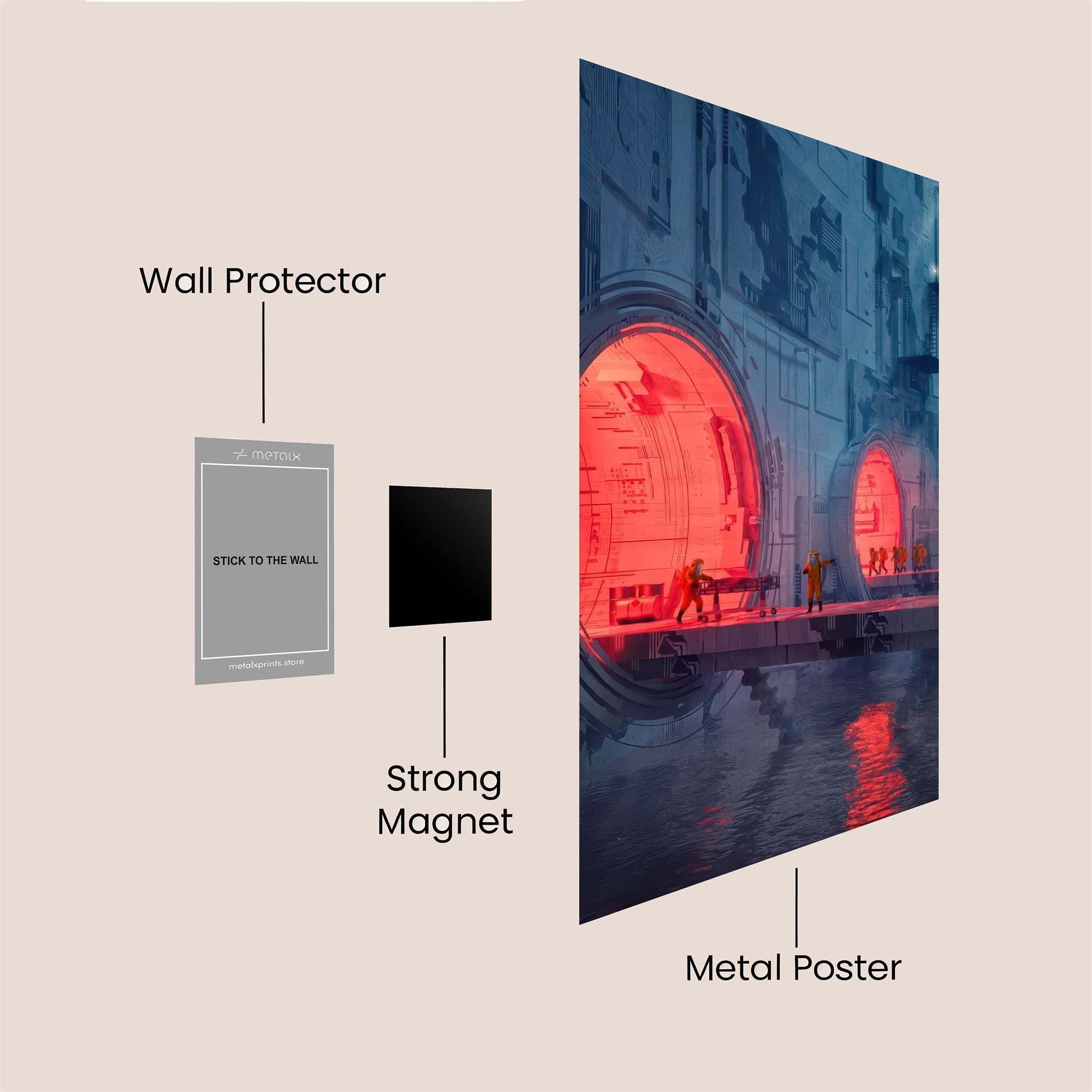 Portal Gloom Safe Wall Magnetic / M