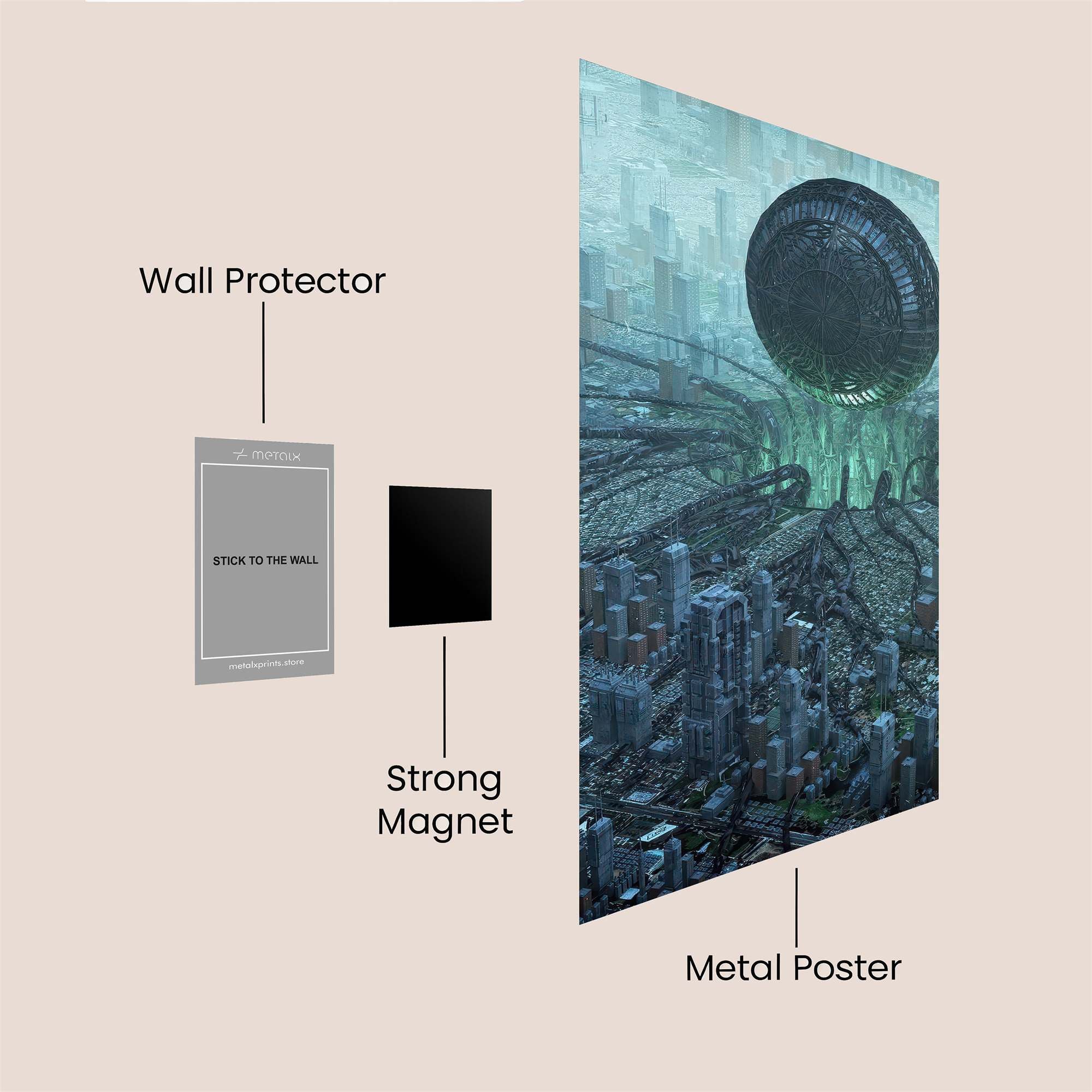 Sphere Eruption Safe Wall Magnetic / M
