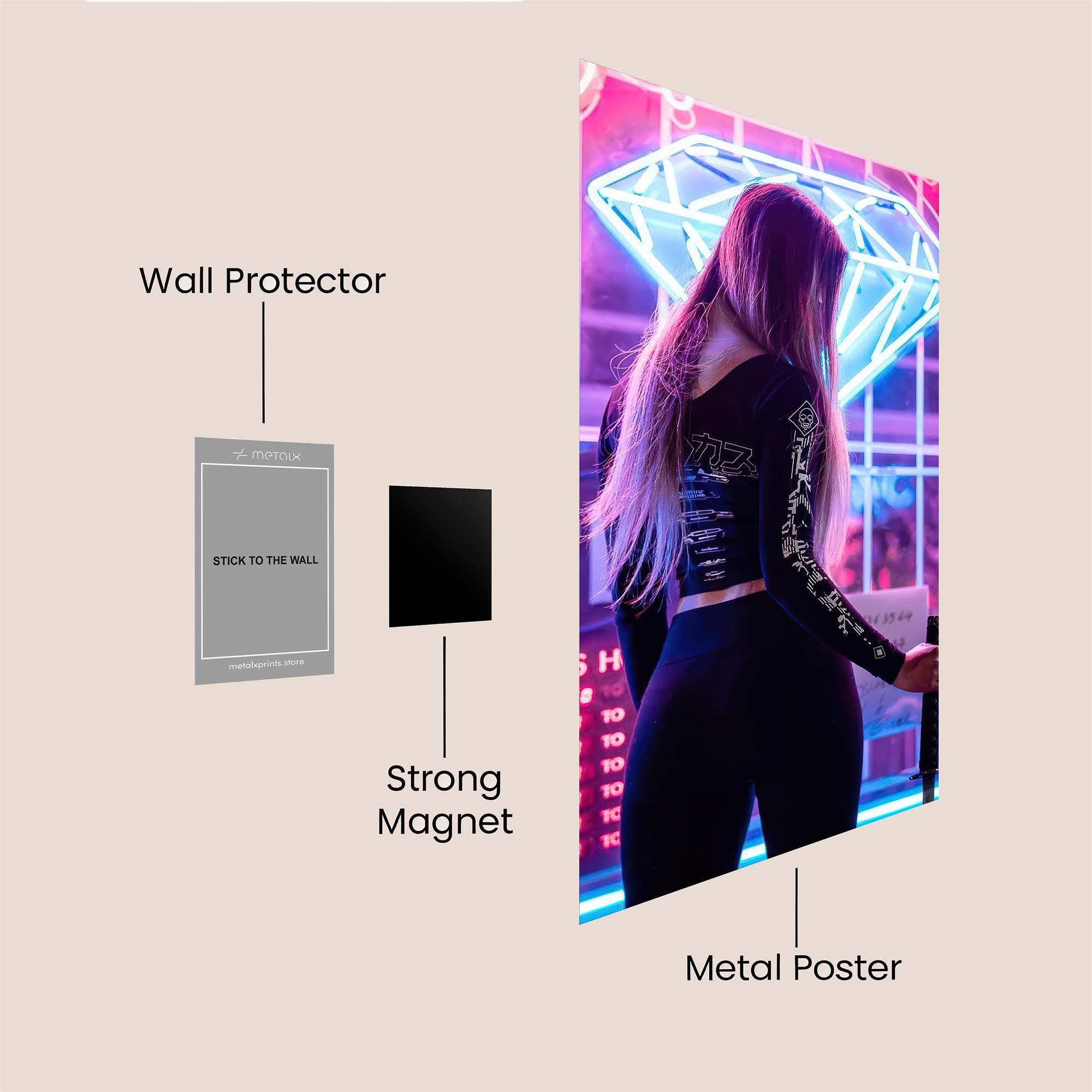 Neon Enigma Safe Wall Magnetic / M