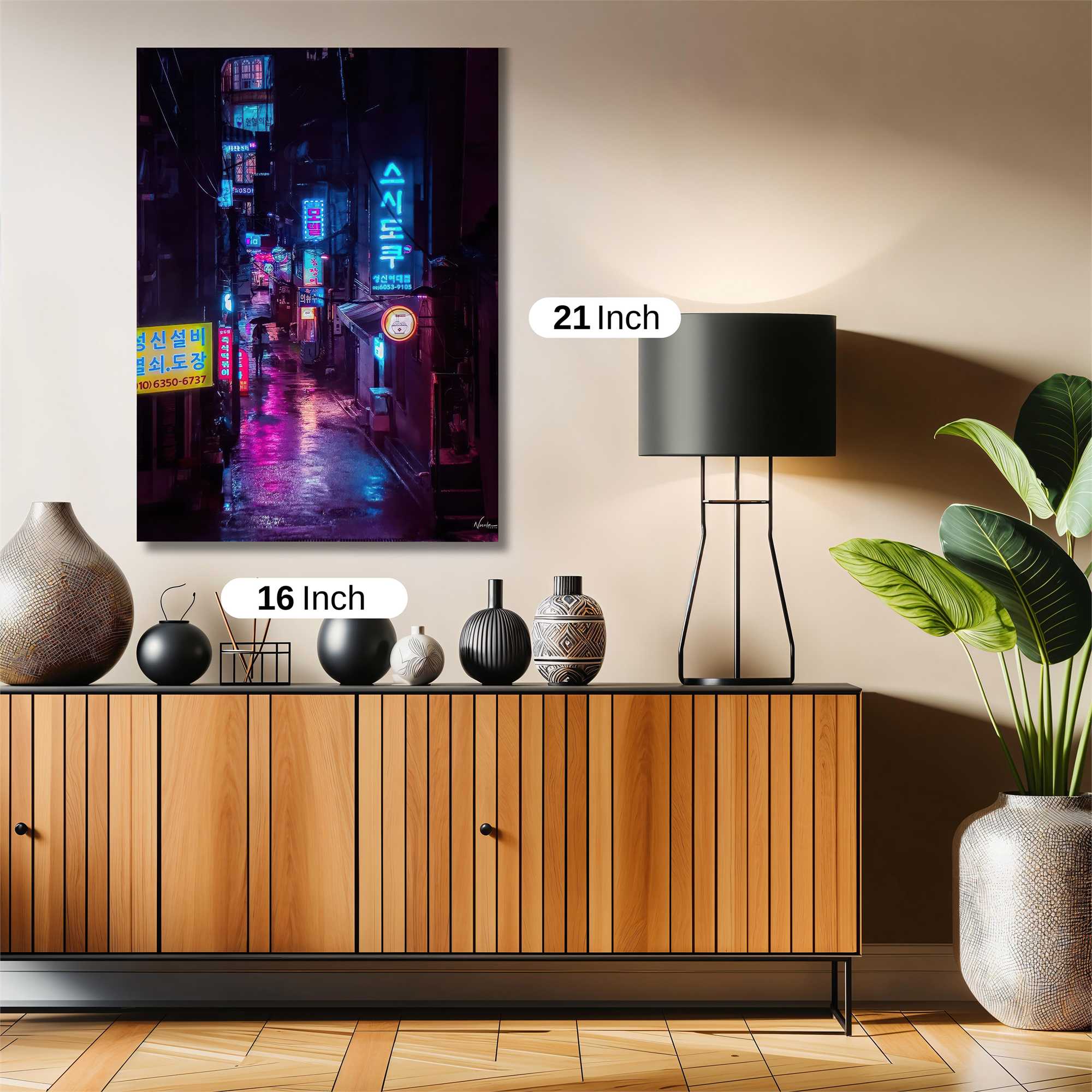 Neon Serenity Safe Wall Magnetic / M