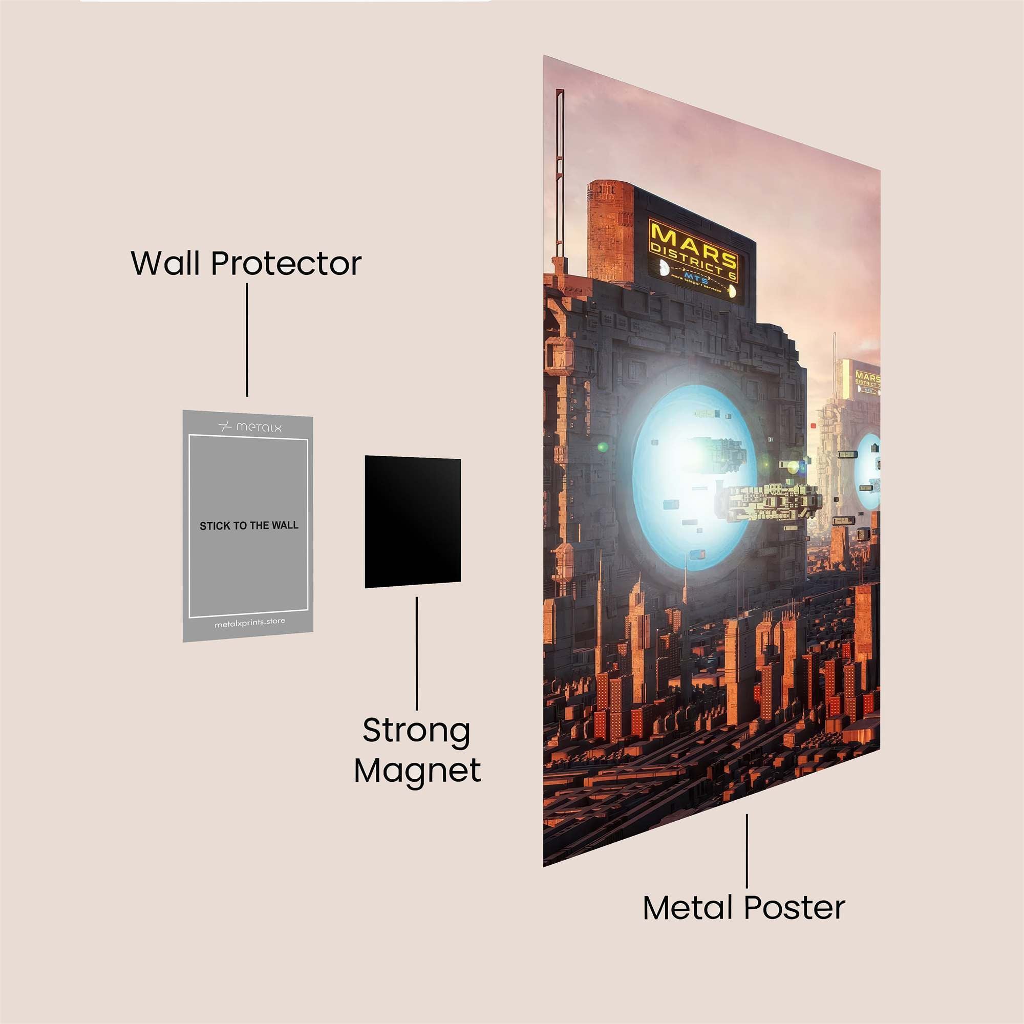 Mars Enigma Safe Wall Magnetic / M