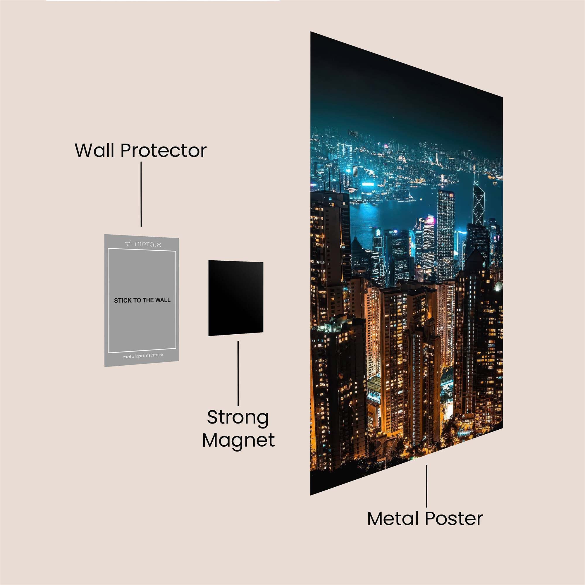 HongKong Glow Safe Wall Magnetic / M