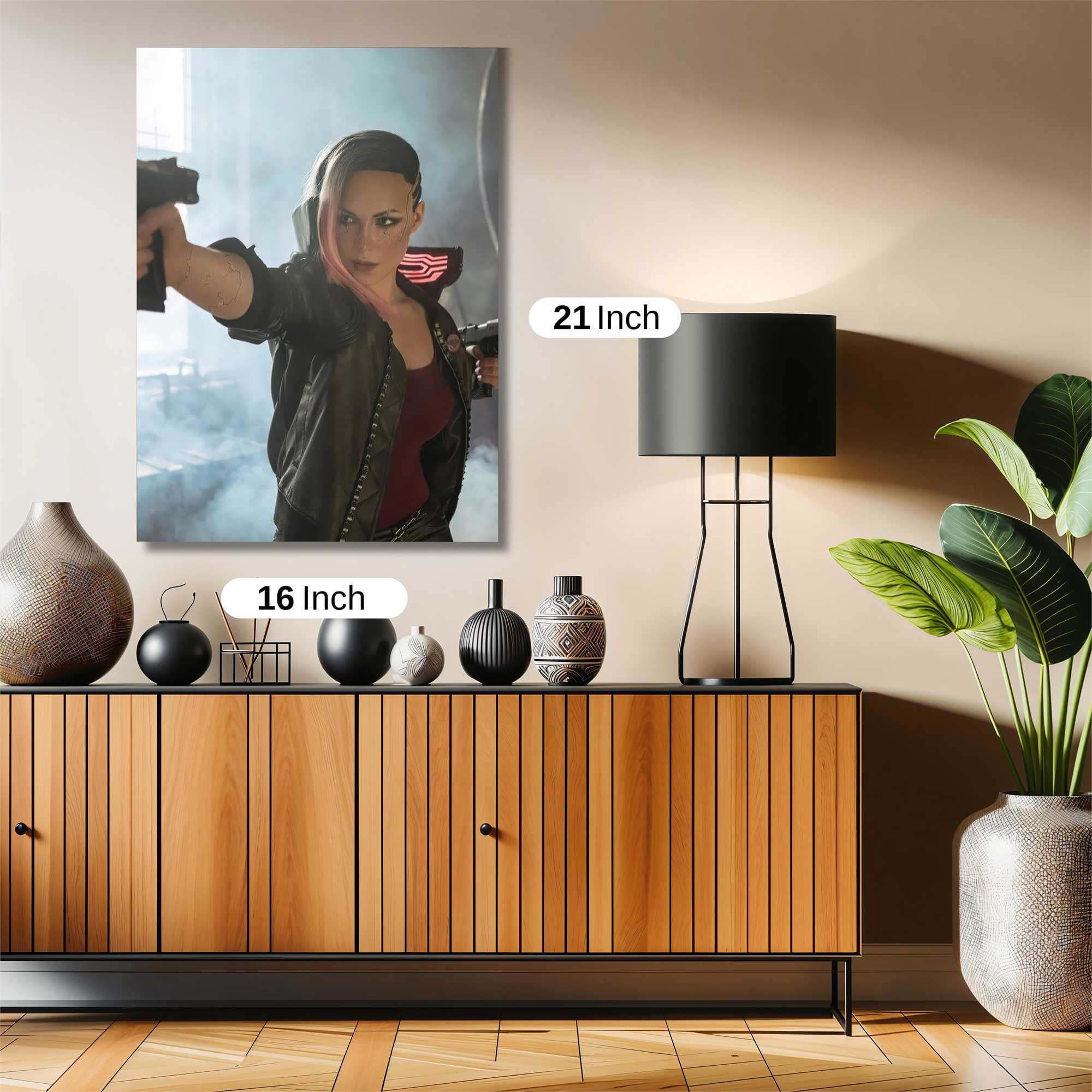 Cyberpunk Vigilante Safe Wall Magnetic / M