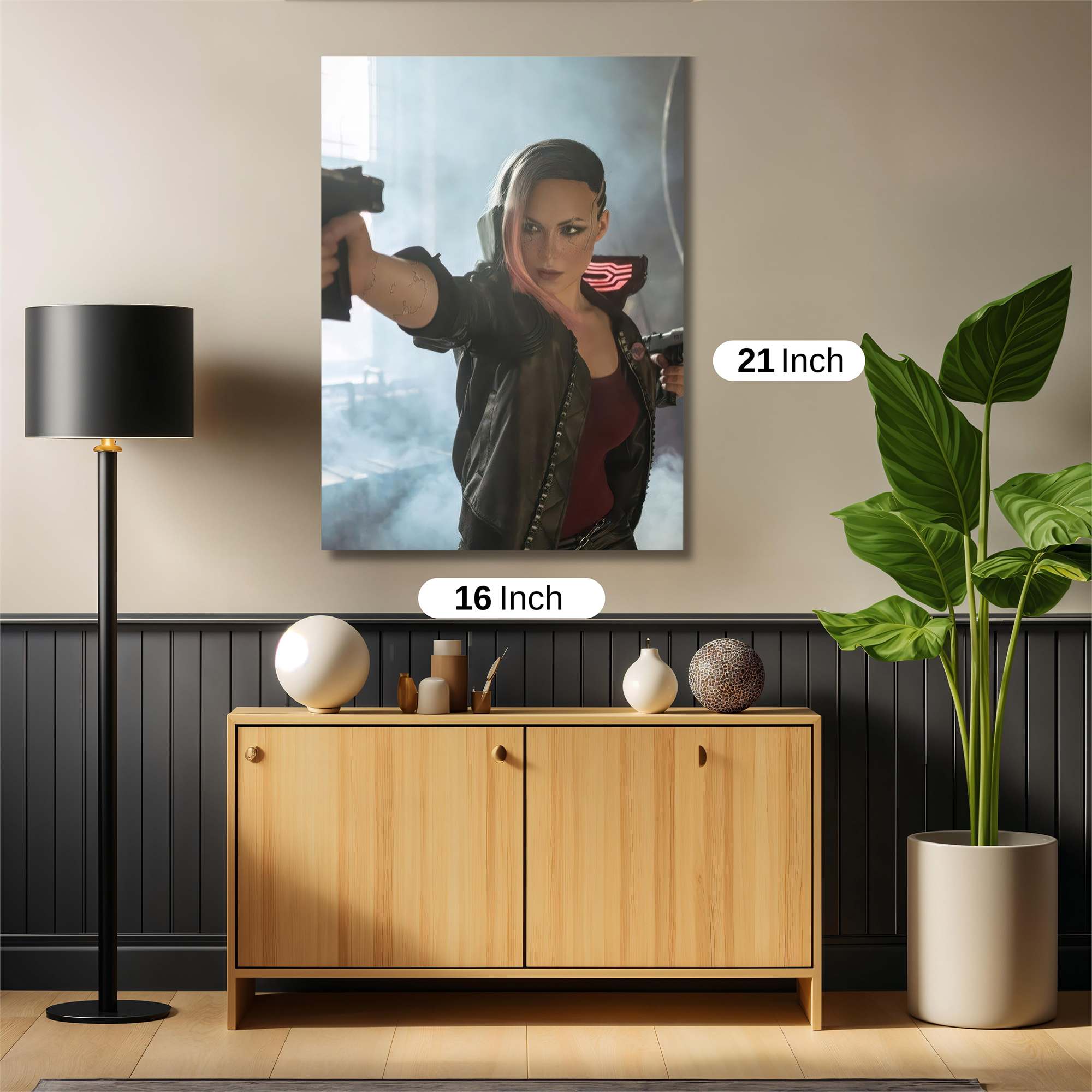 Cyberpunk Vigilante Safe Wall Magnetic / M