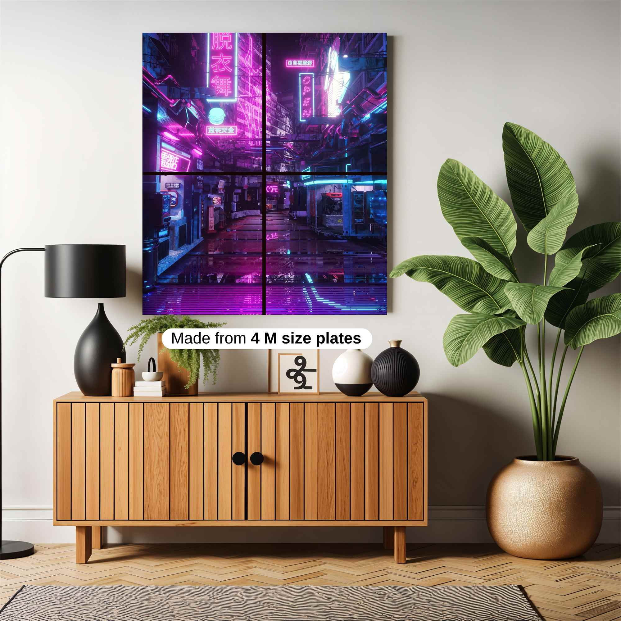 Neon Dreamscape Safe Wall Magnetic / M