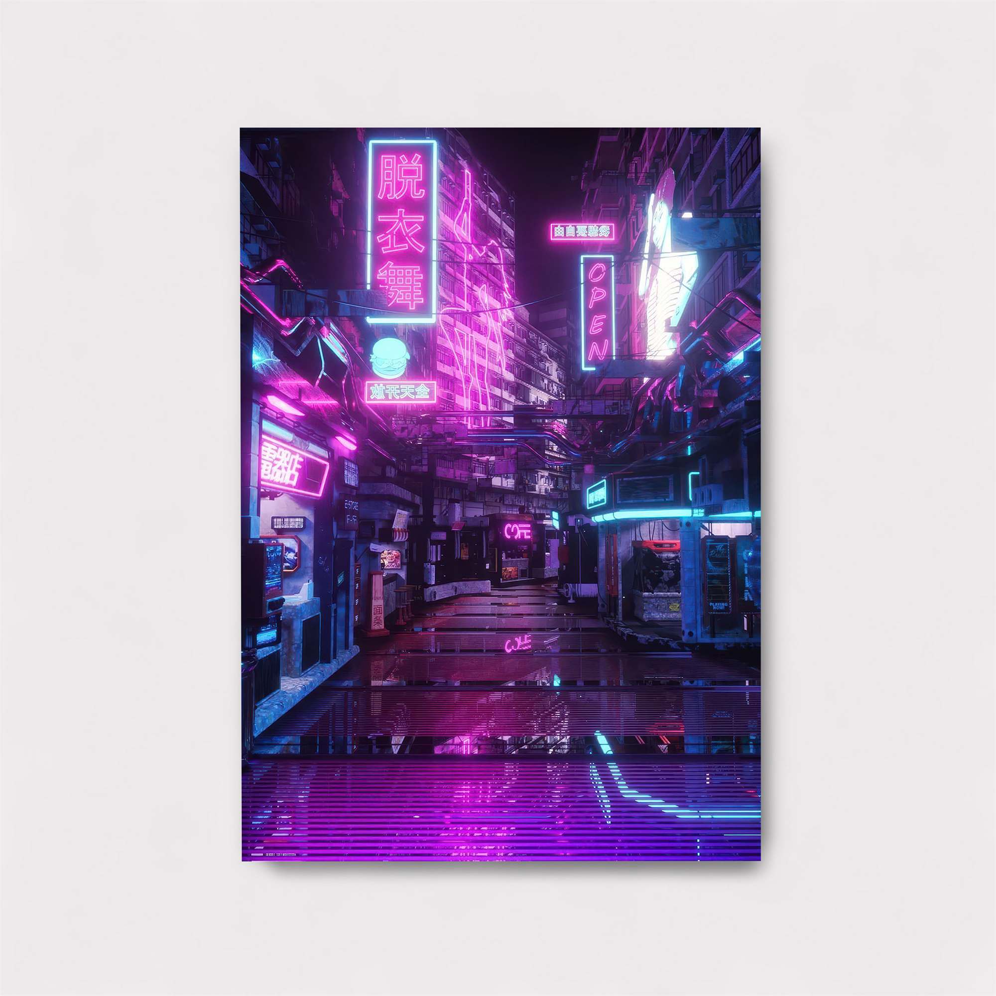 Neon Dreamscape Safe Wall Magnetic / M