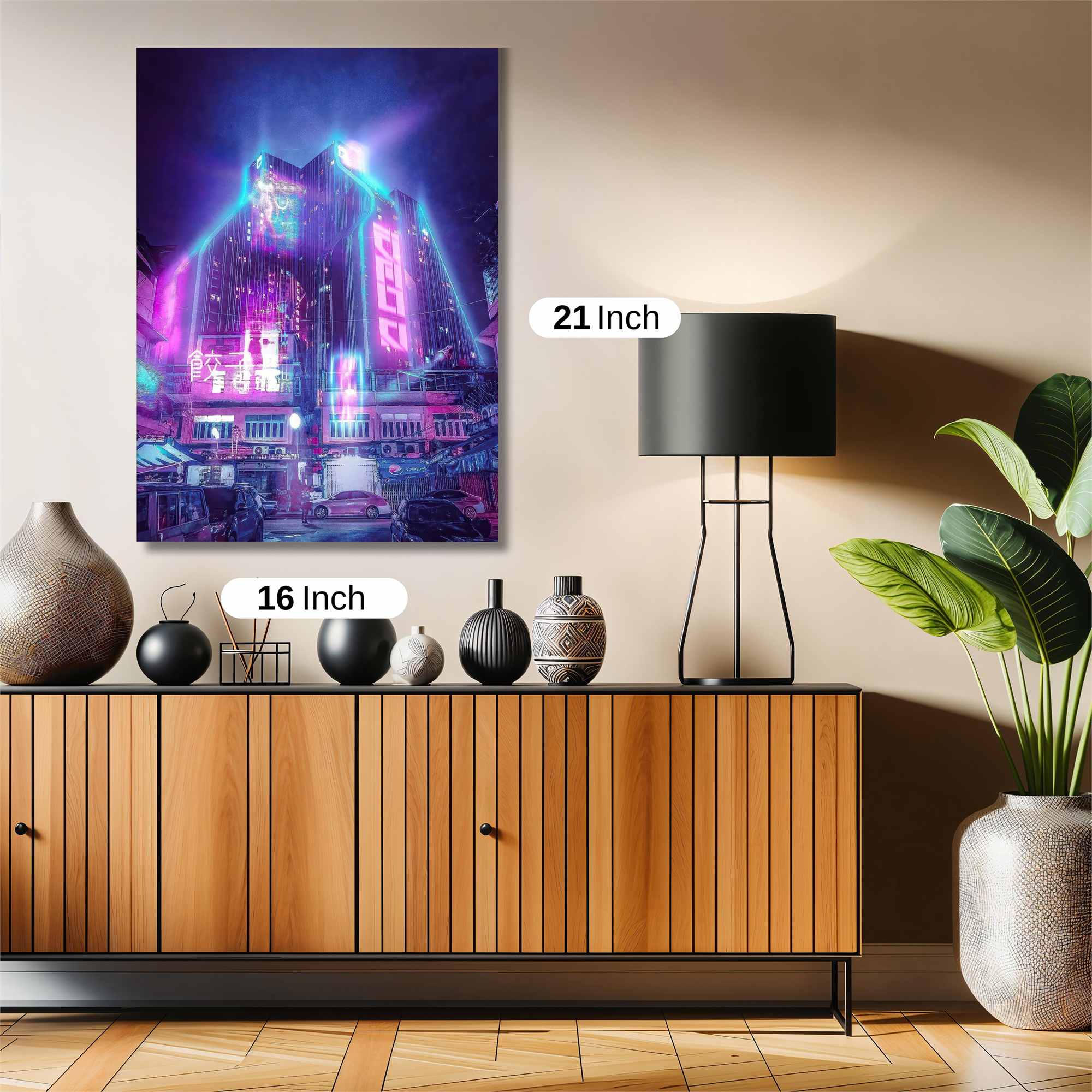 Neon Dreamscape Safe Wall Magnetic / M