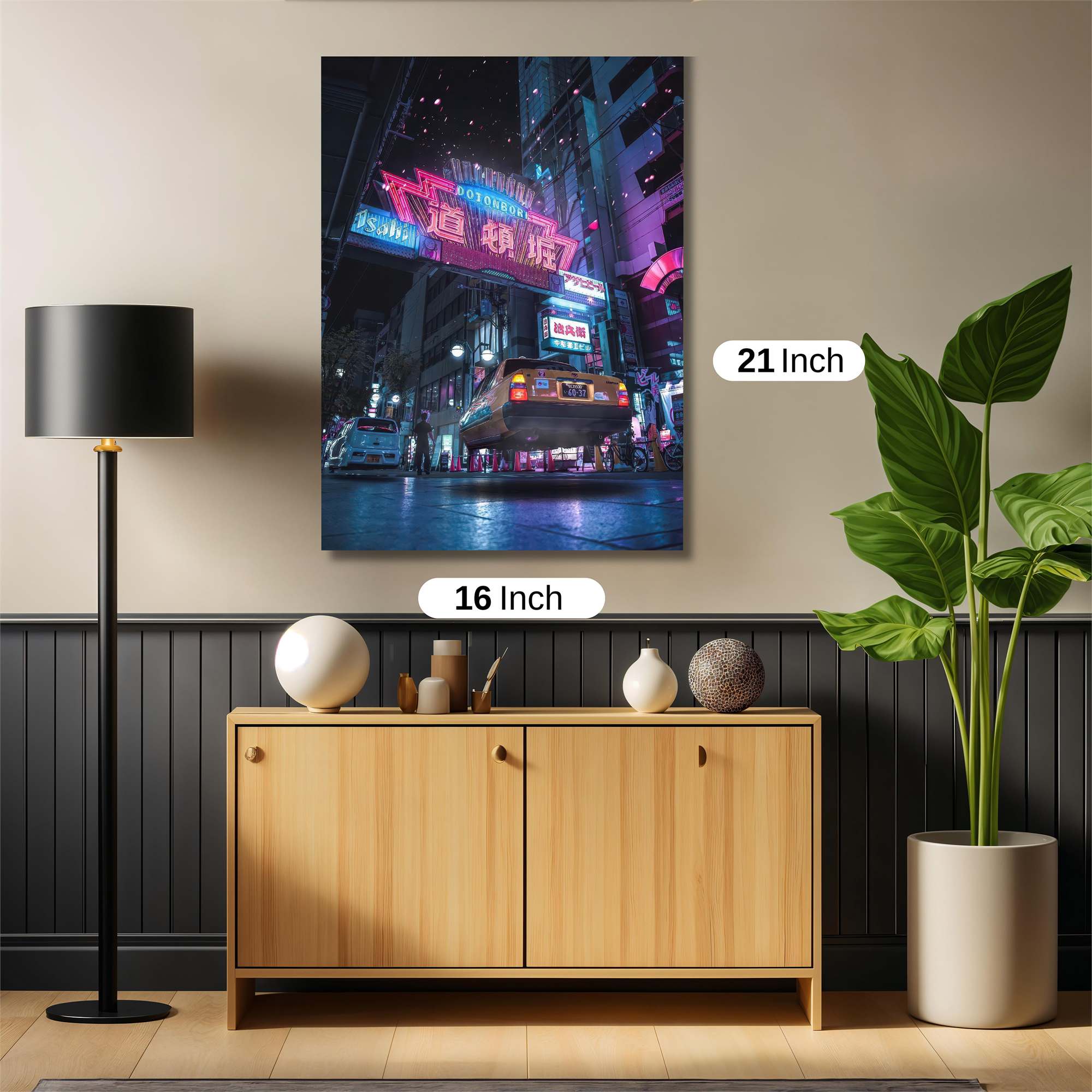 Neon Dreamscape Safe Wall Magnetic / M