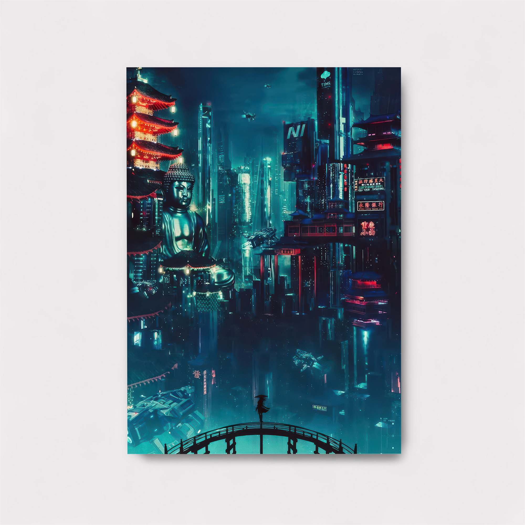 Neon Serenity Safe Wall Magnetic / M