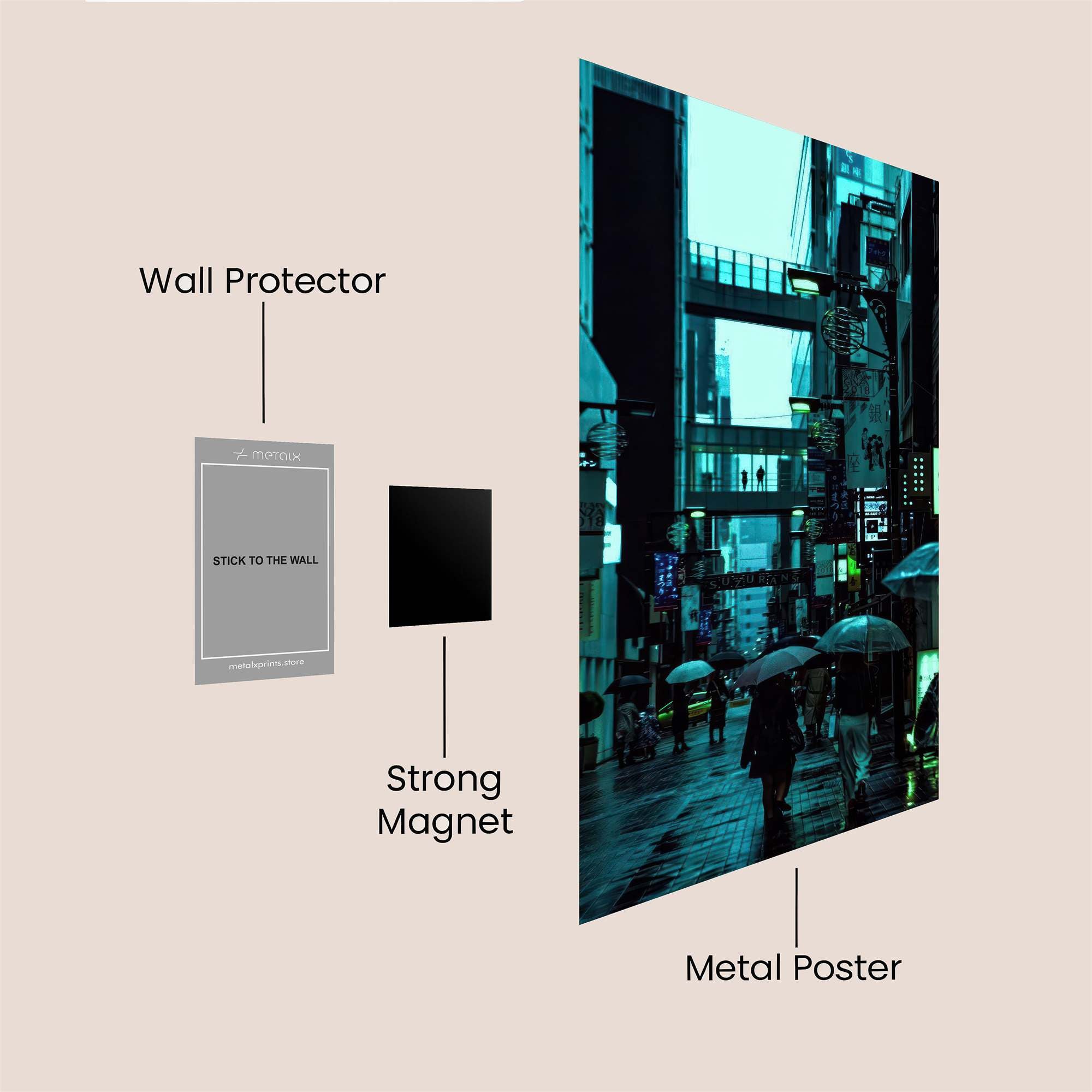 Tokyo Twilight Safe Wall Magnetic / M