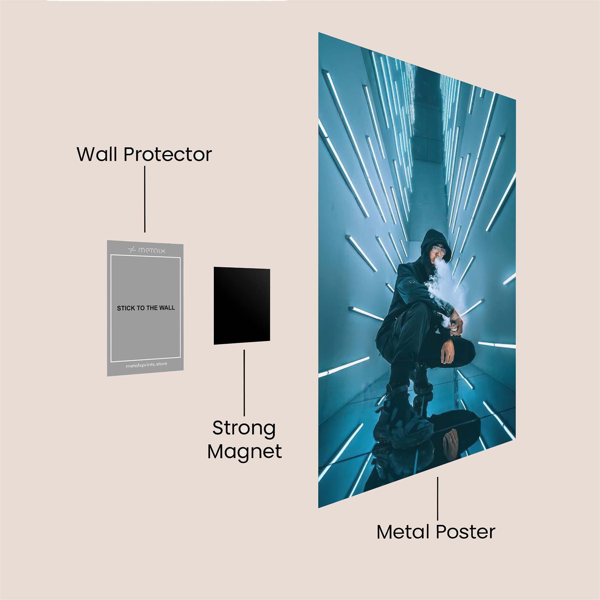 Utopian Terraces Safe Wall Magnetic / M