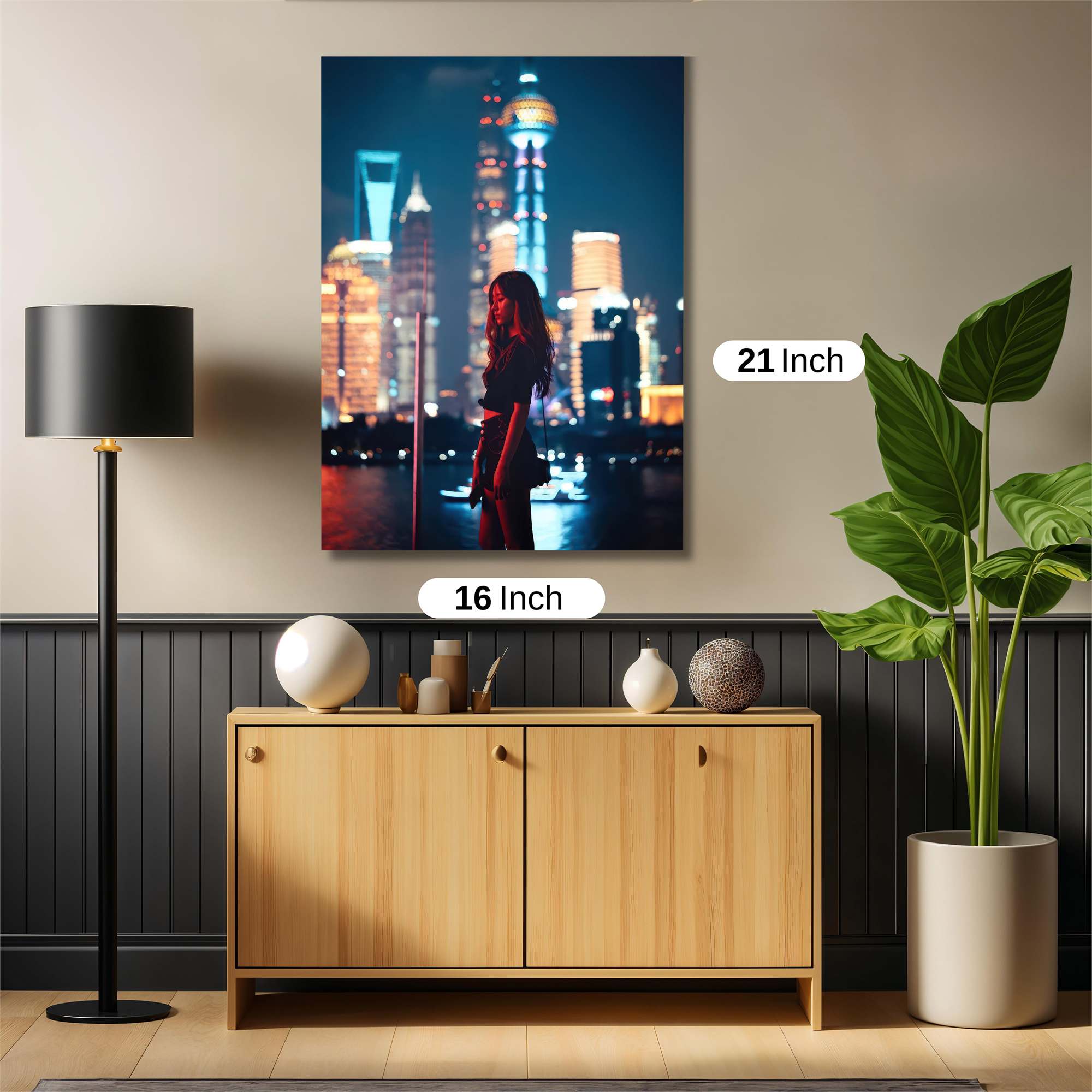 Shanghai Silhouette Safe Wall Magnetic / M