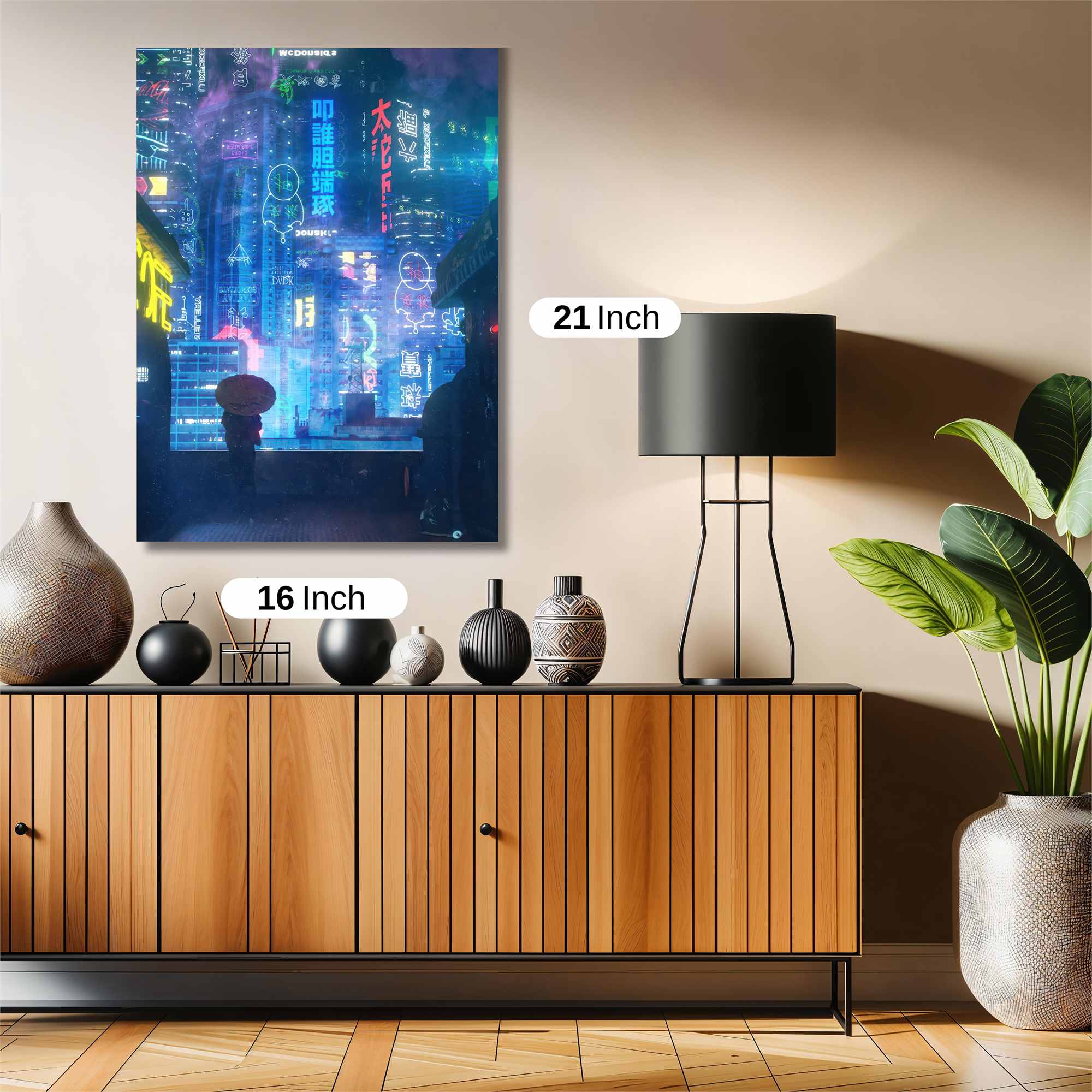 Neon Serenity Safe Wall Magnetic / M