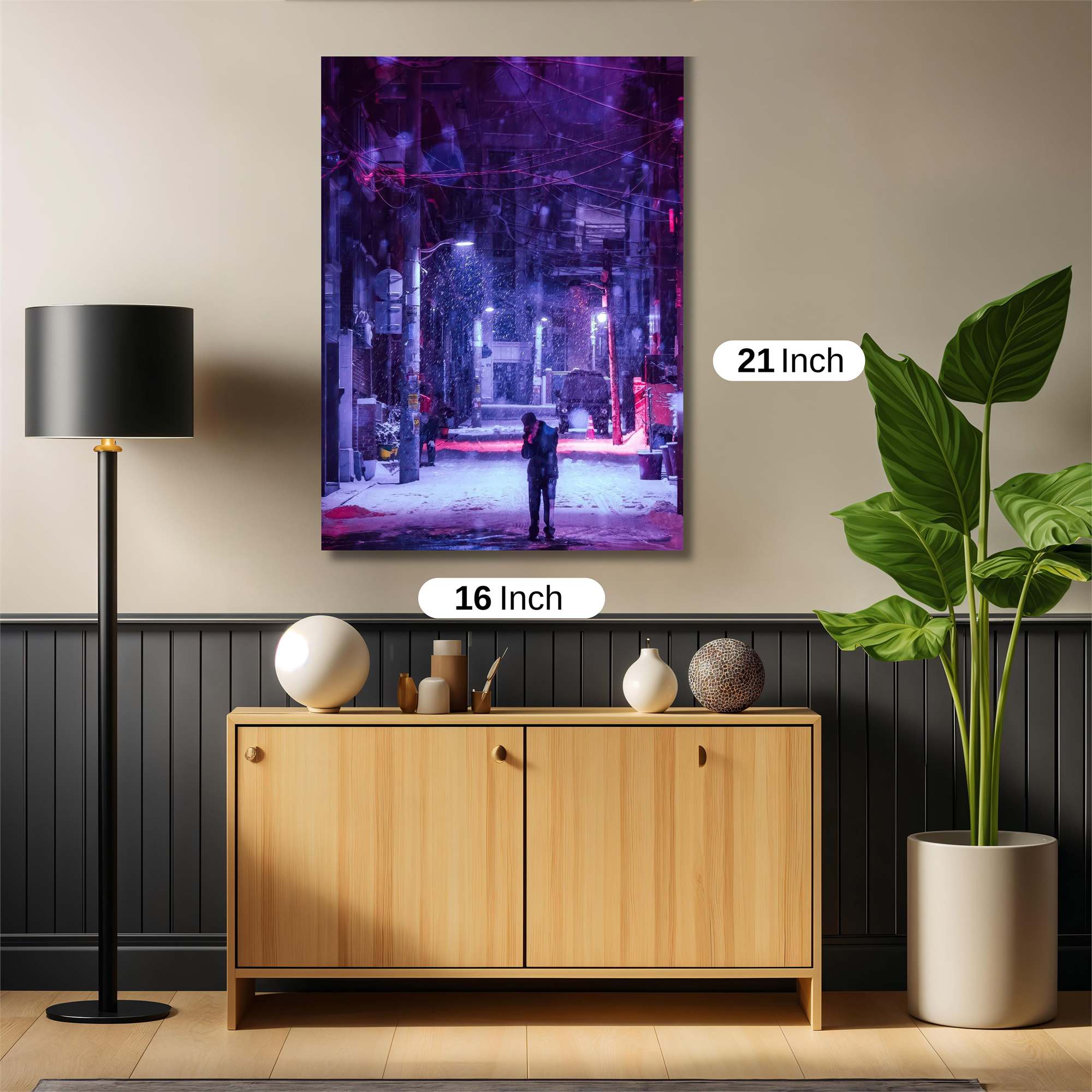 Neon Blizzard Safe Wall Magnetic / M