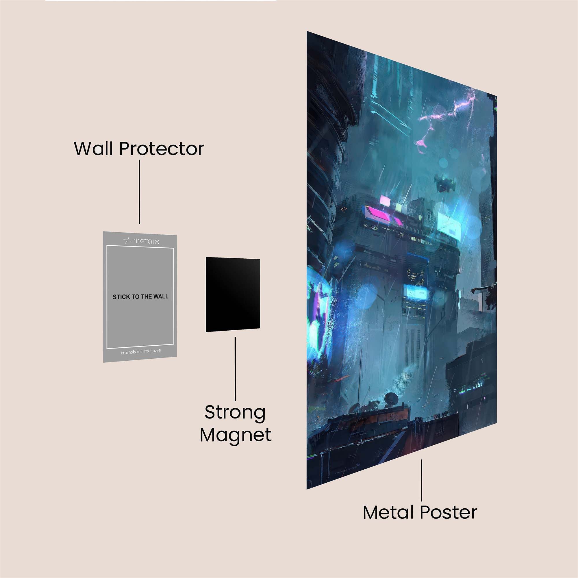 Cyberpunk Surge Safe Wall Magnetic / M
