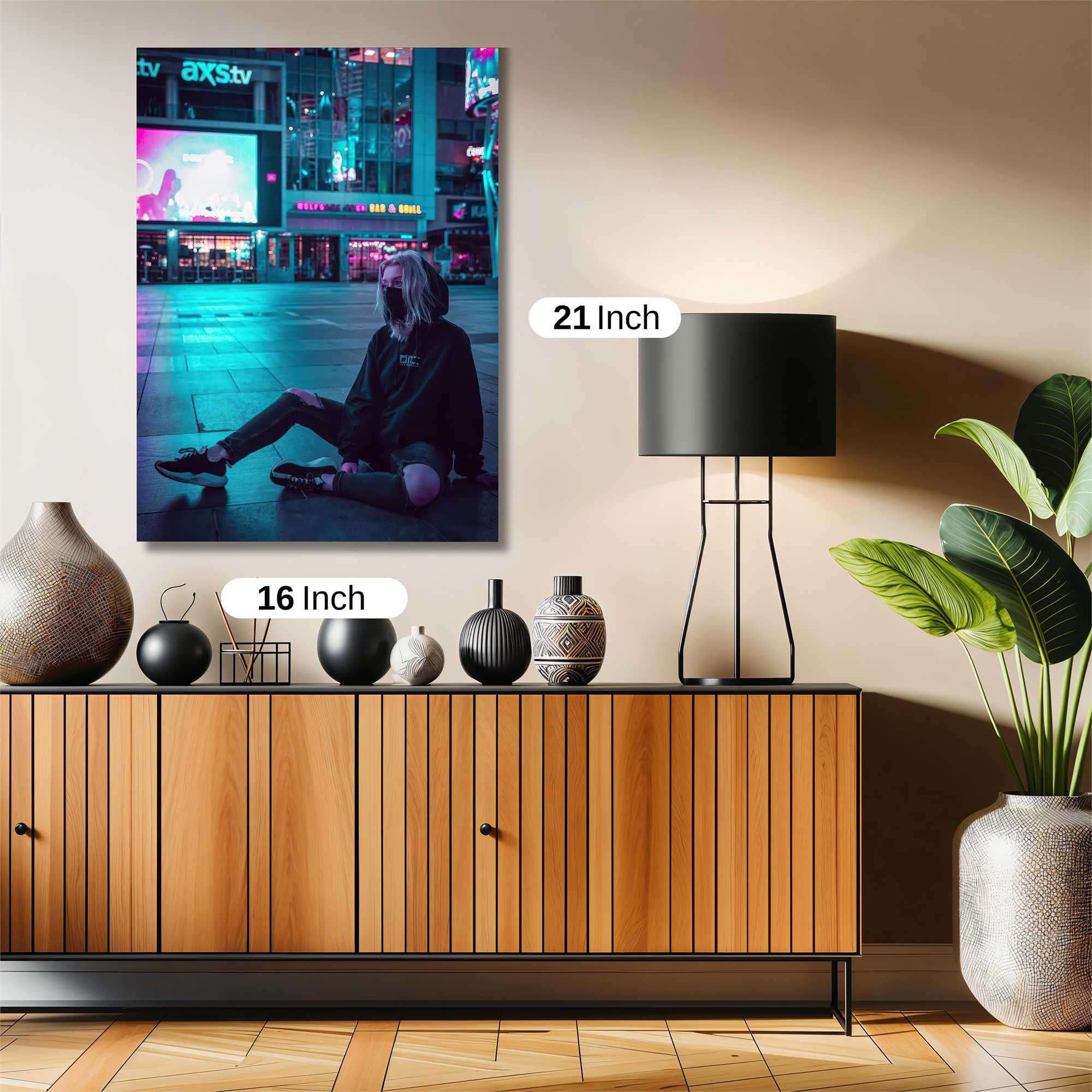 Neon Solitude Safe Wall Magnetic / M