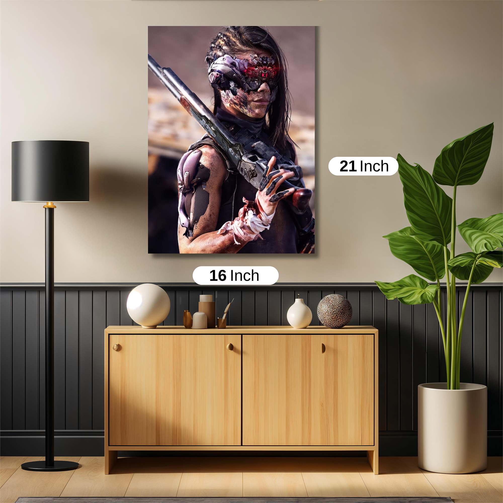 Cyberpunk Despair Safe Wall Magnetic / M